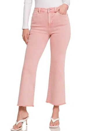 Acid Washed Bootcut Jeans