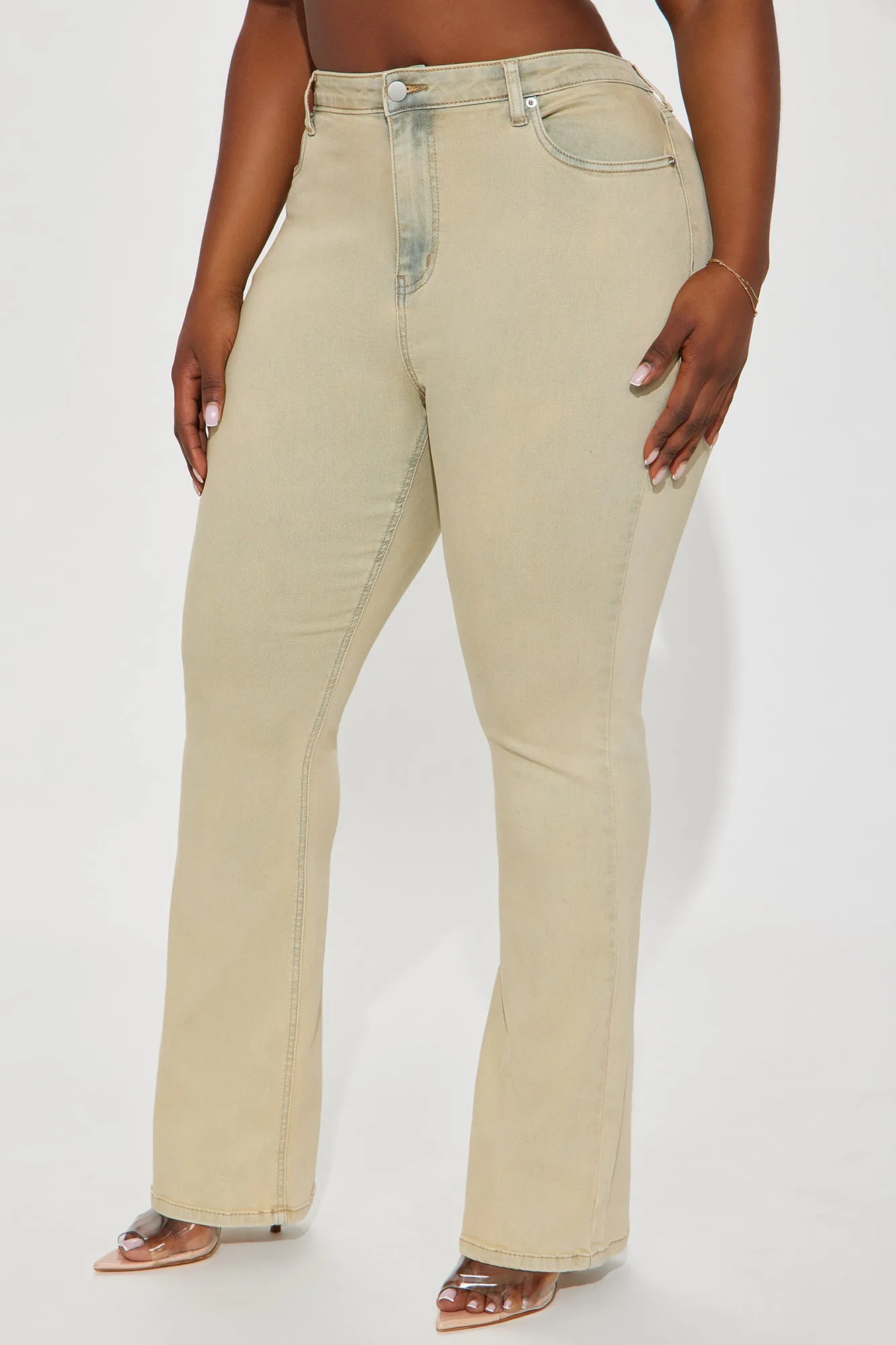 Acting Shady Stretch Bootcut Jeans - Vintage Wash
