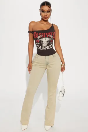 Acting Shady Stretch Bootcut Jeans - Vintage Wash
