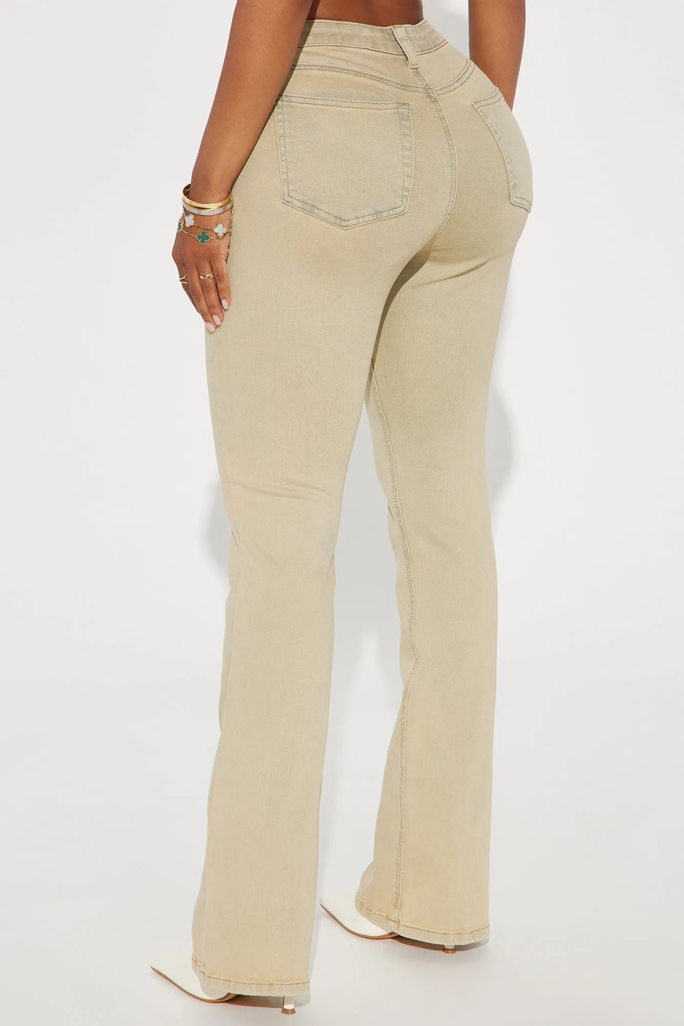 Acting Shady Stretch Bootcut Jeans - Vintage Wash