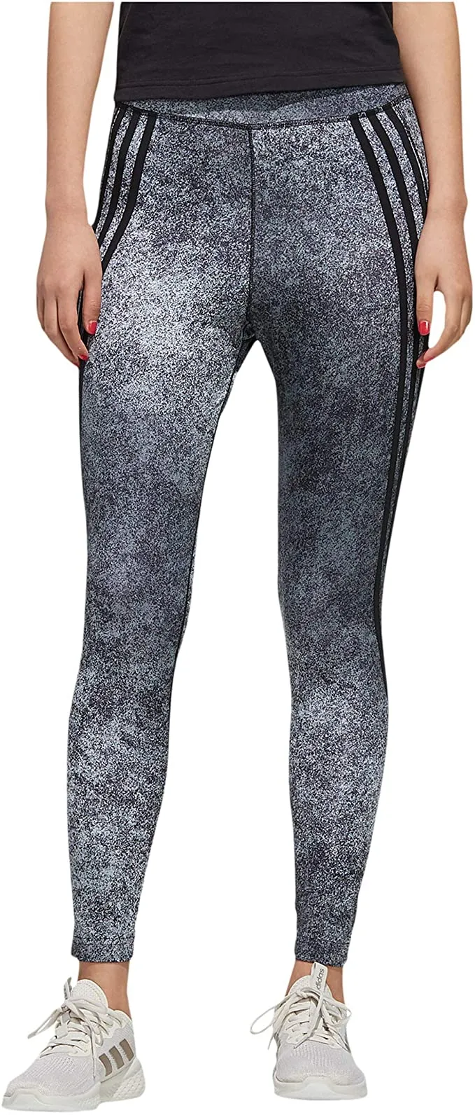 Adidas Women's Feel Brilliant 7/8 Tights in Black/Black, Size Medium