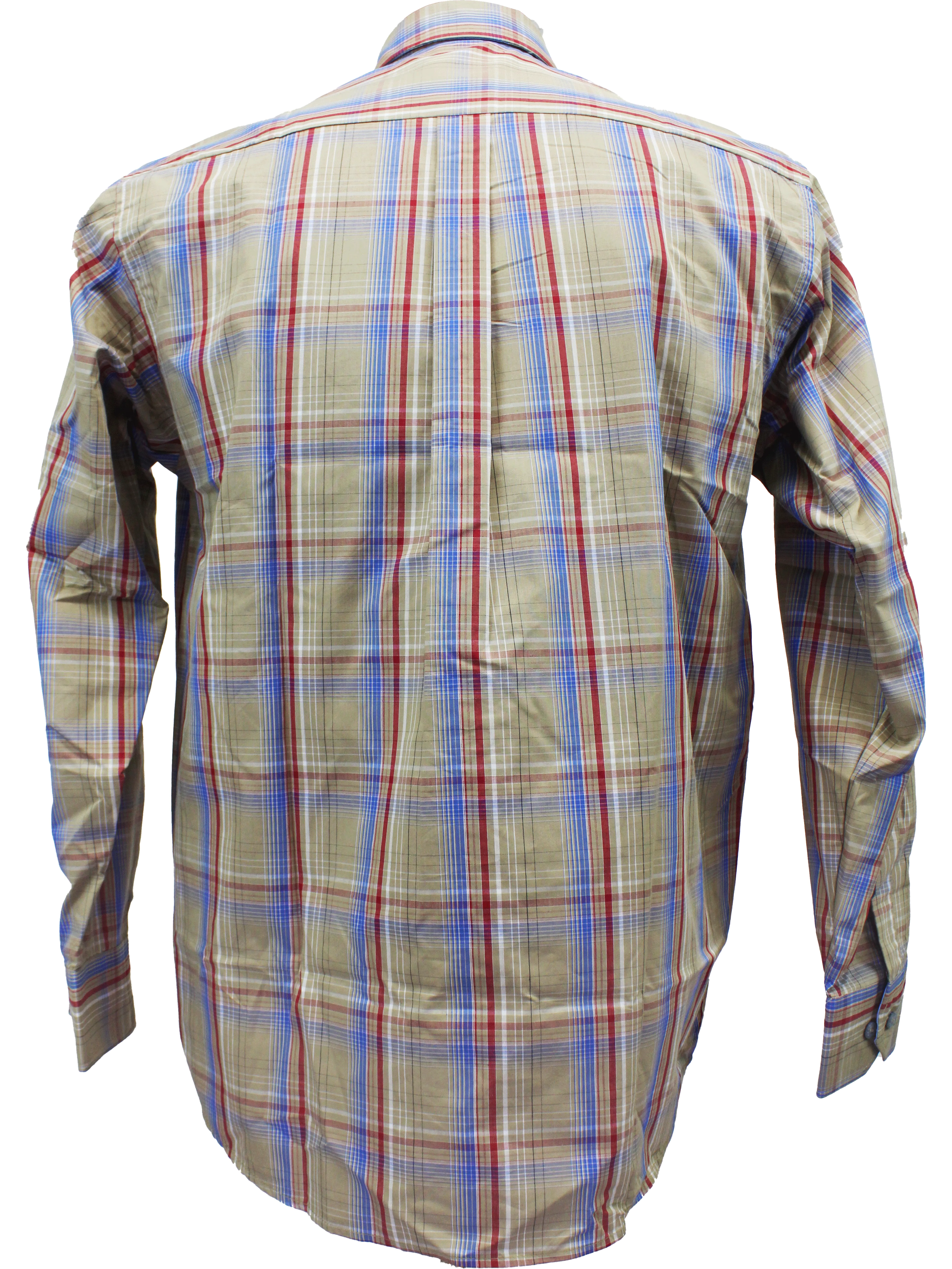 AERO Khaki Check LS Shirt
