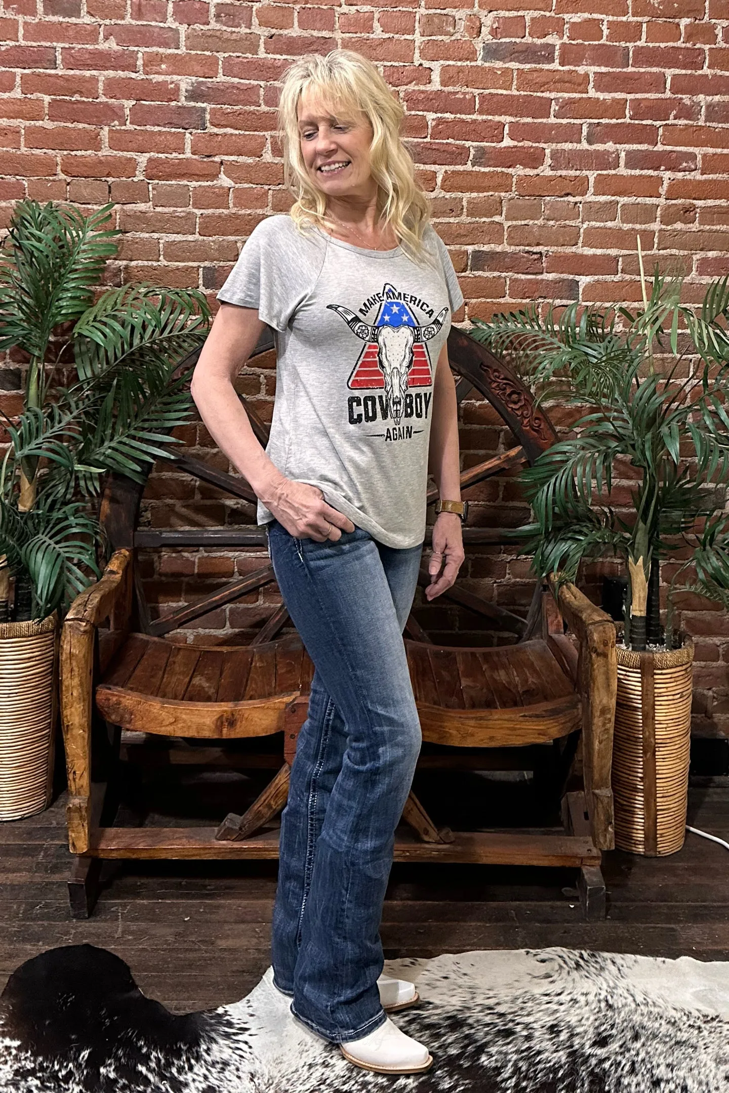 Americana Stars & Stripes Mid Rise Bootcut Jean by Miss Me