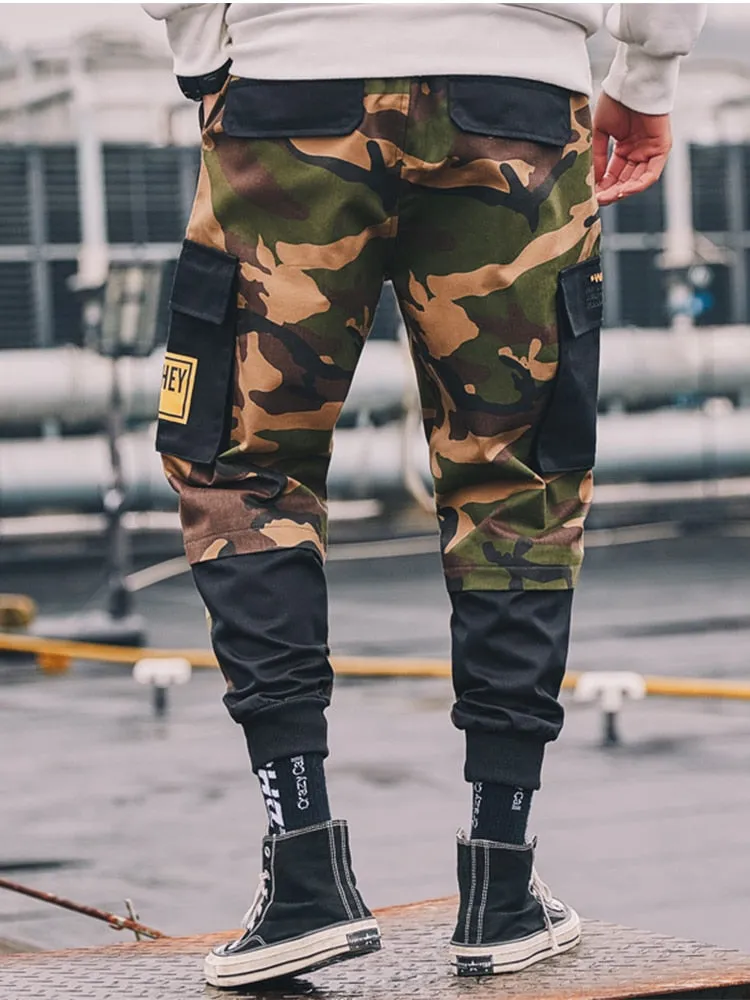 Army Camouflage Jogger Cargo Style Men Pants