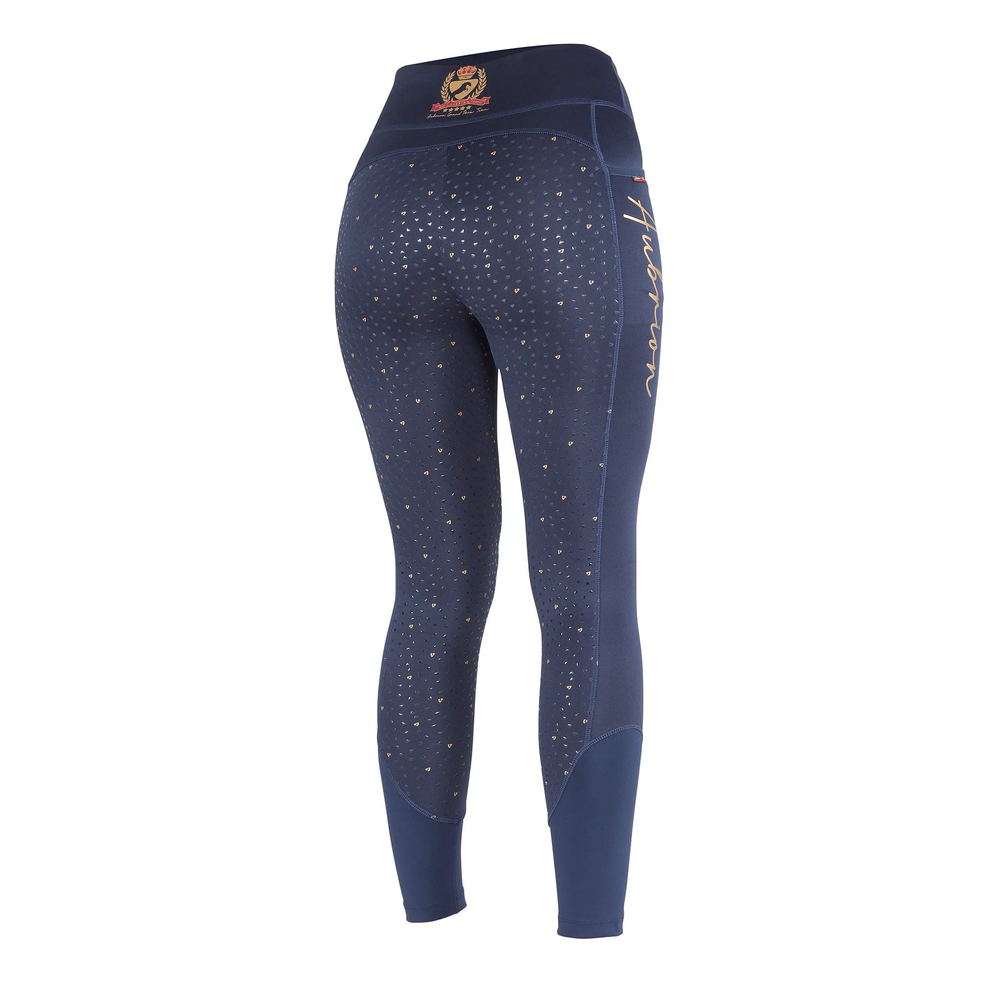 Aubrion Ladies Team Shield Riding Tights - Navy