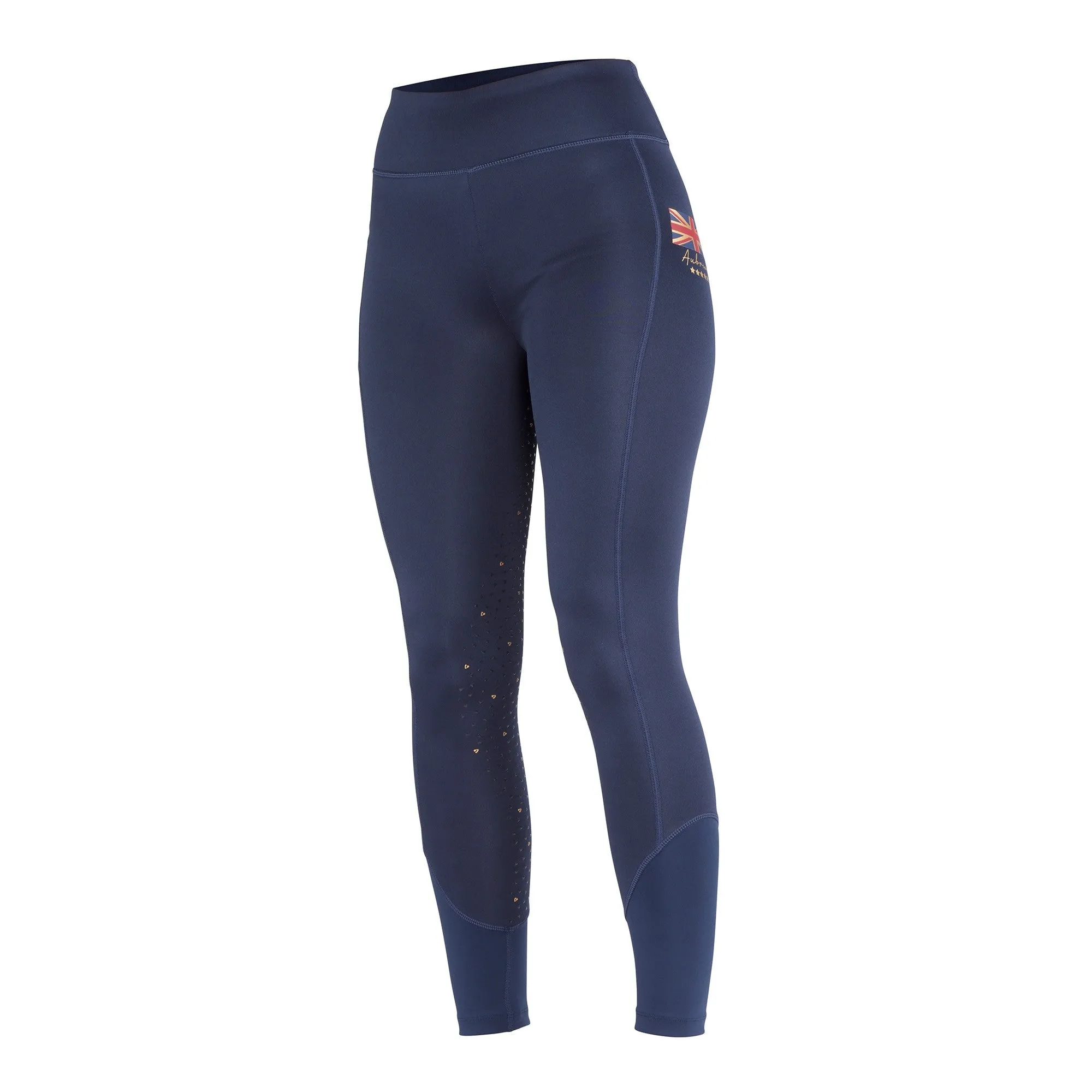 Aubrion Ladies Team Shield Riding Tights - Navy