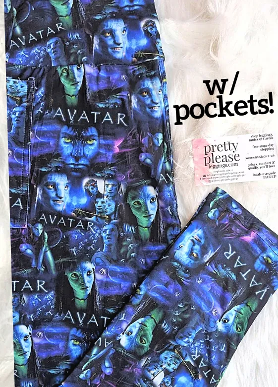 Avatar The Epic Saga Super SOFT Yoga Band Leggings Movie Streaming OS TC Plus rts