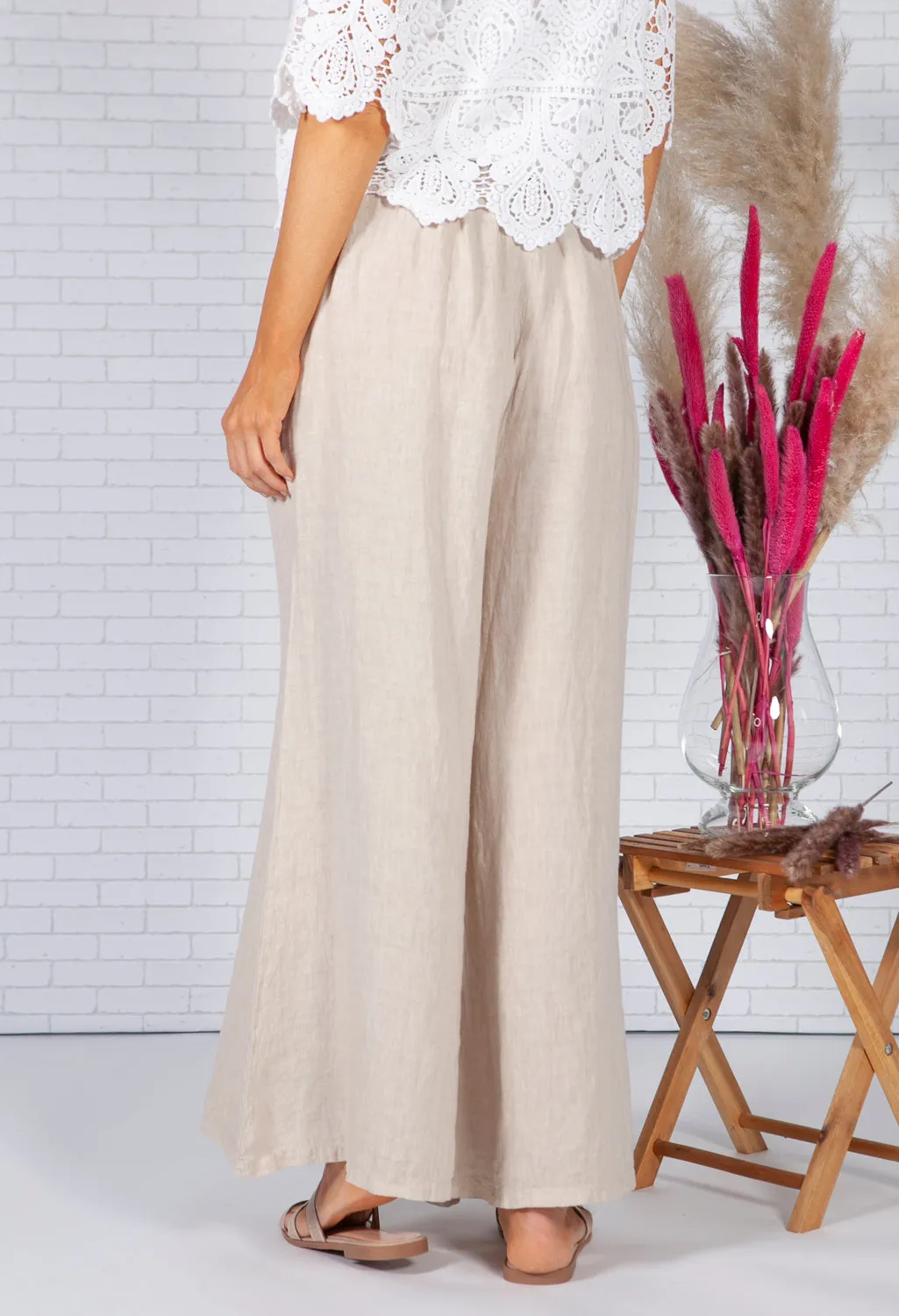 Beige Linen trousers