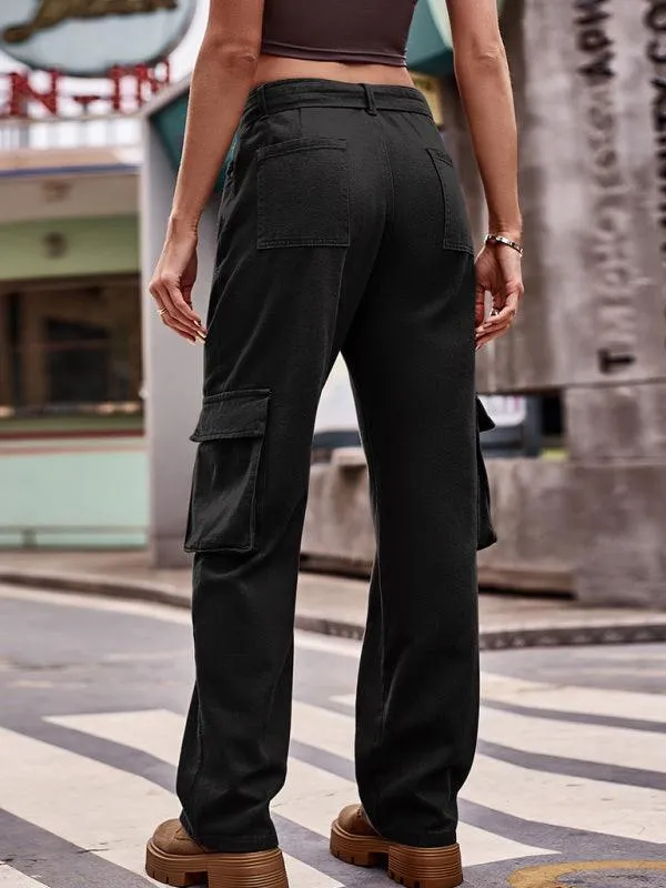 Belted Women Cargo Pants