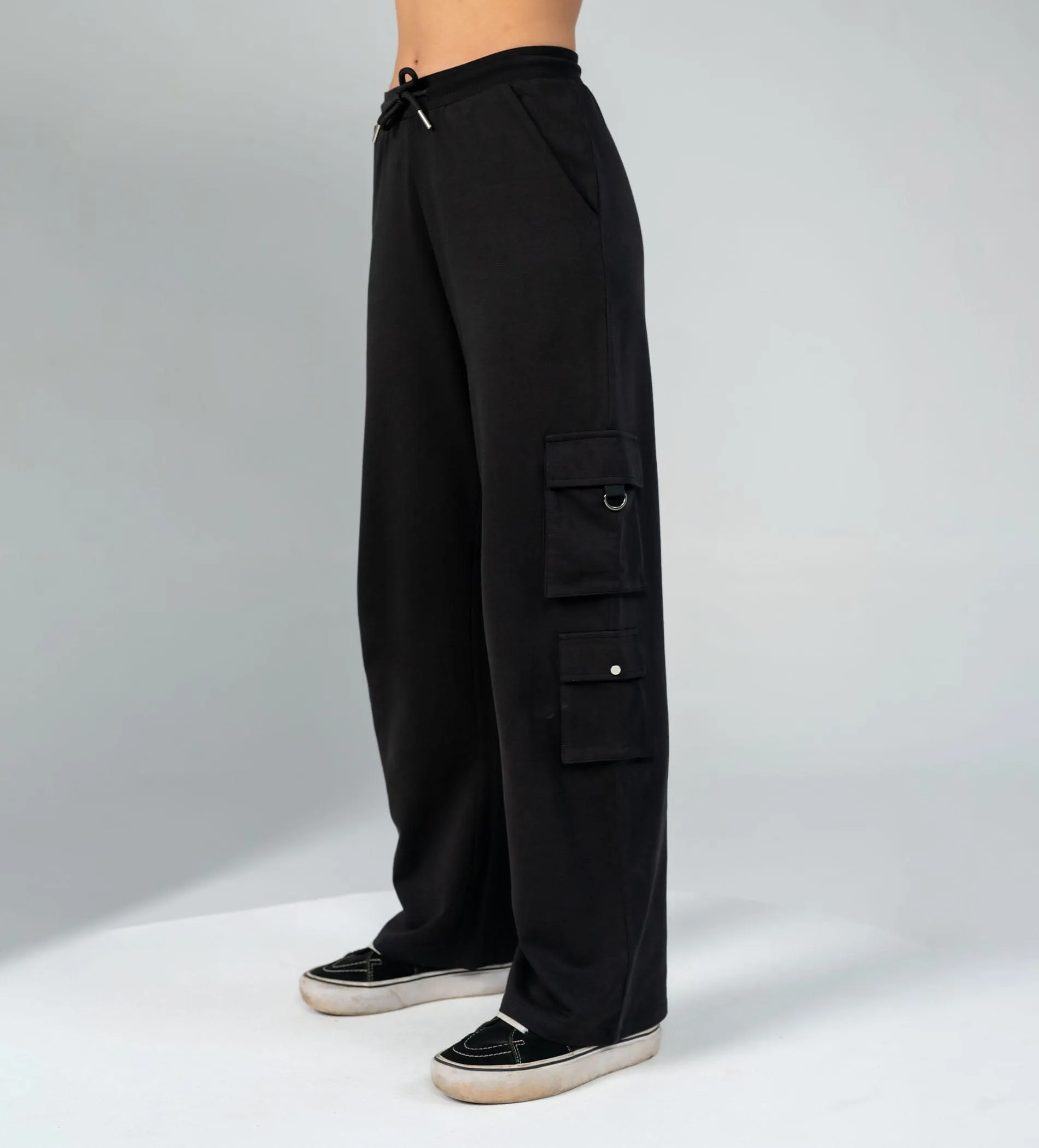 Black Essential Gear Cargo Pants