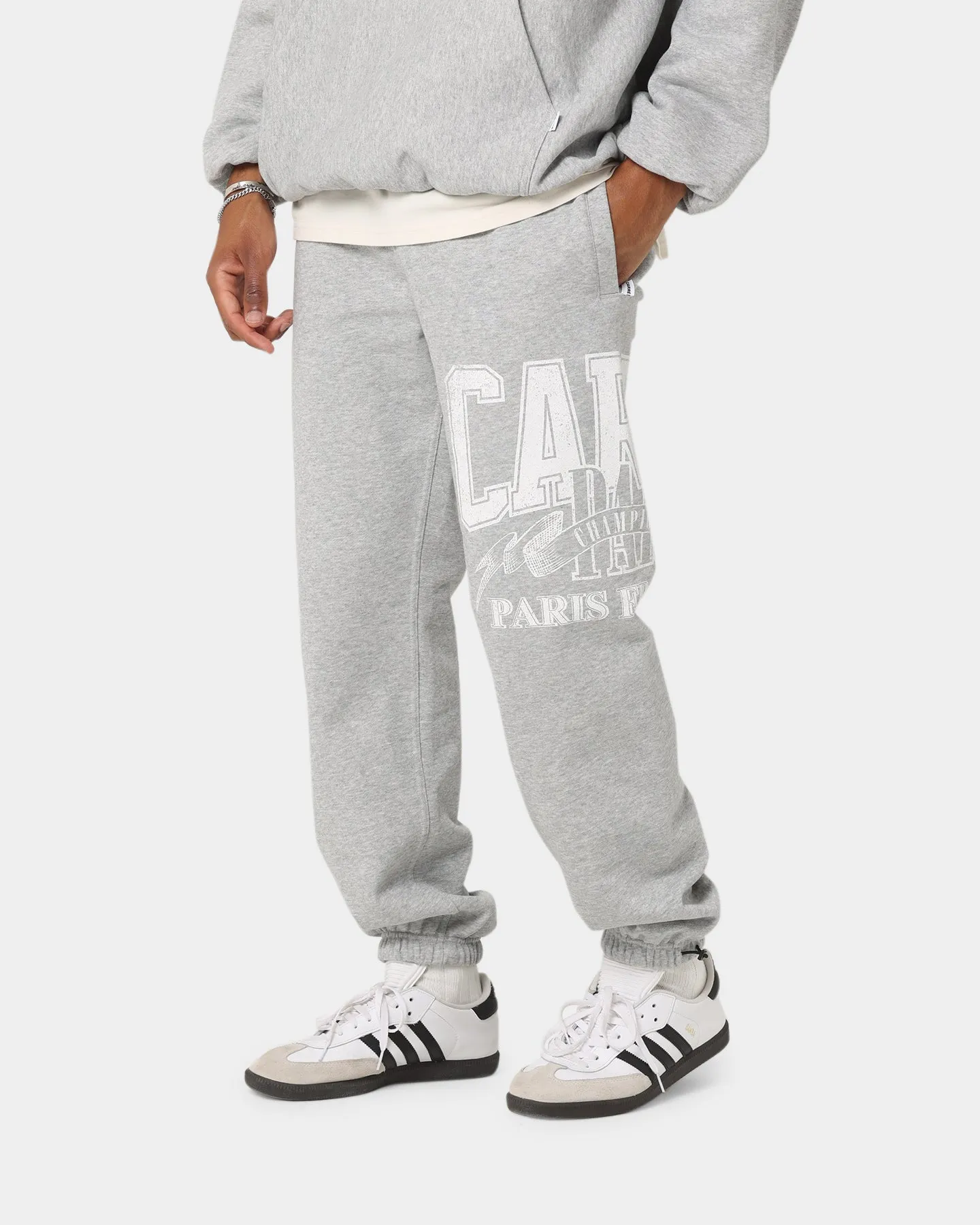 Carre Champs Baggy Sweat Pants Grey Marle