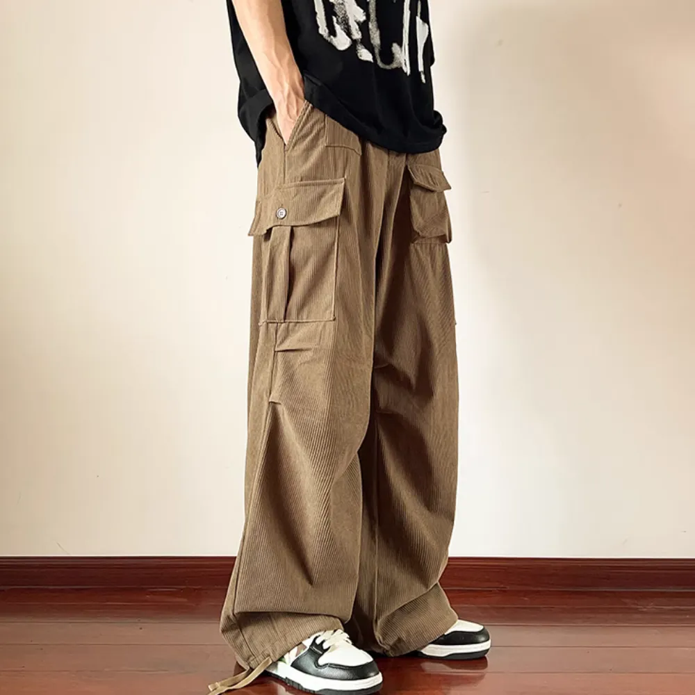 Corduroy Side Pocket Cargo Pants