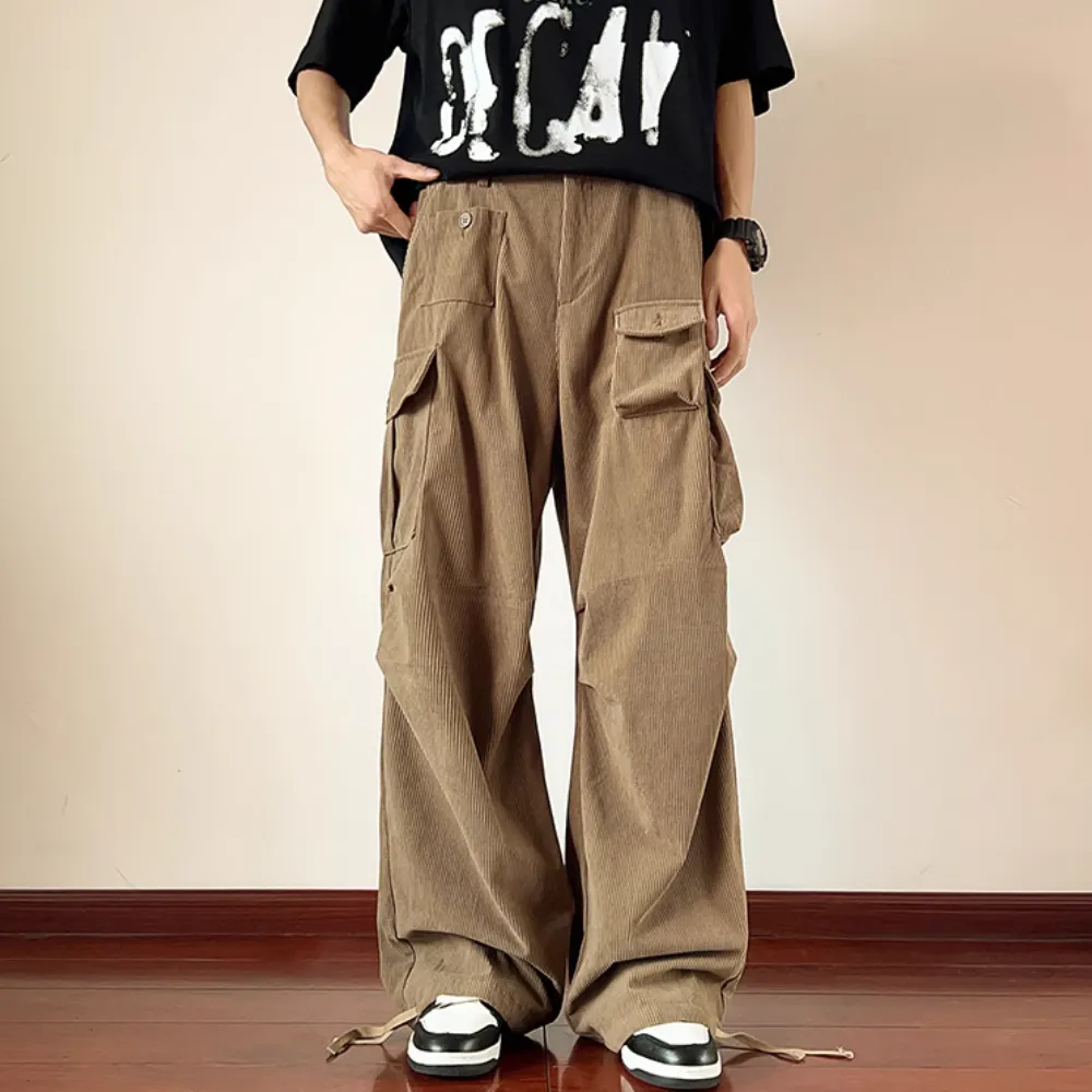 Corduroy Side Pocket Cargo Pants