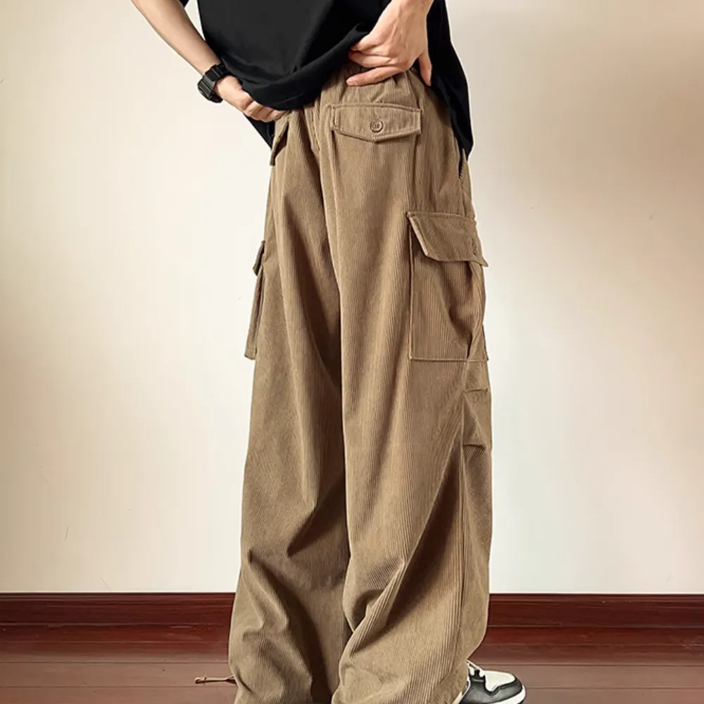 Corduroy Side Pocket Cargo Pants