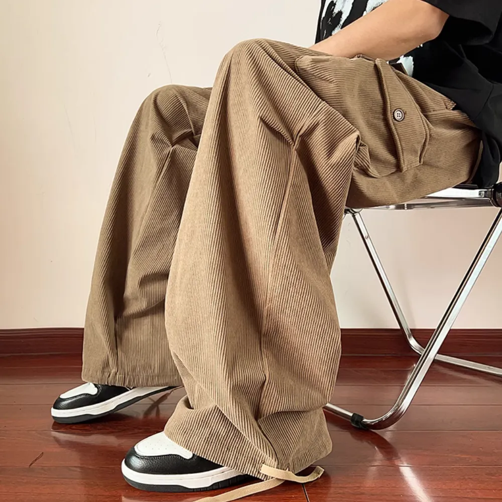 Corduroy Side Pocket Cargo Pants