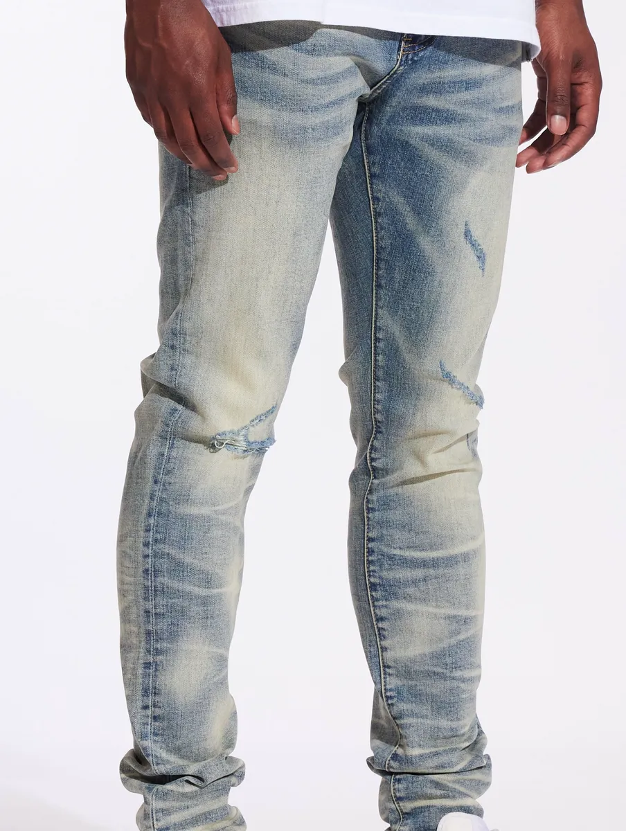 Crysp Denim Atlantic Ocean Wash Denim Jeans (CRYF24-109)