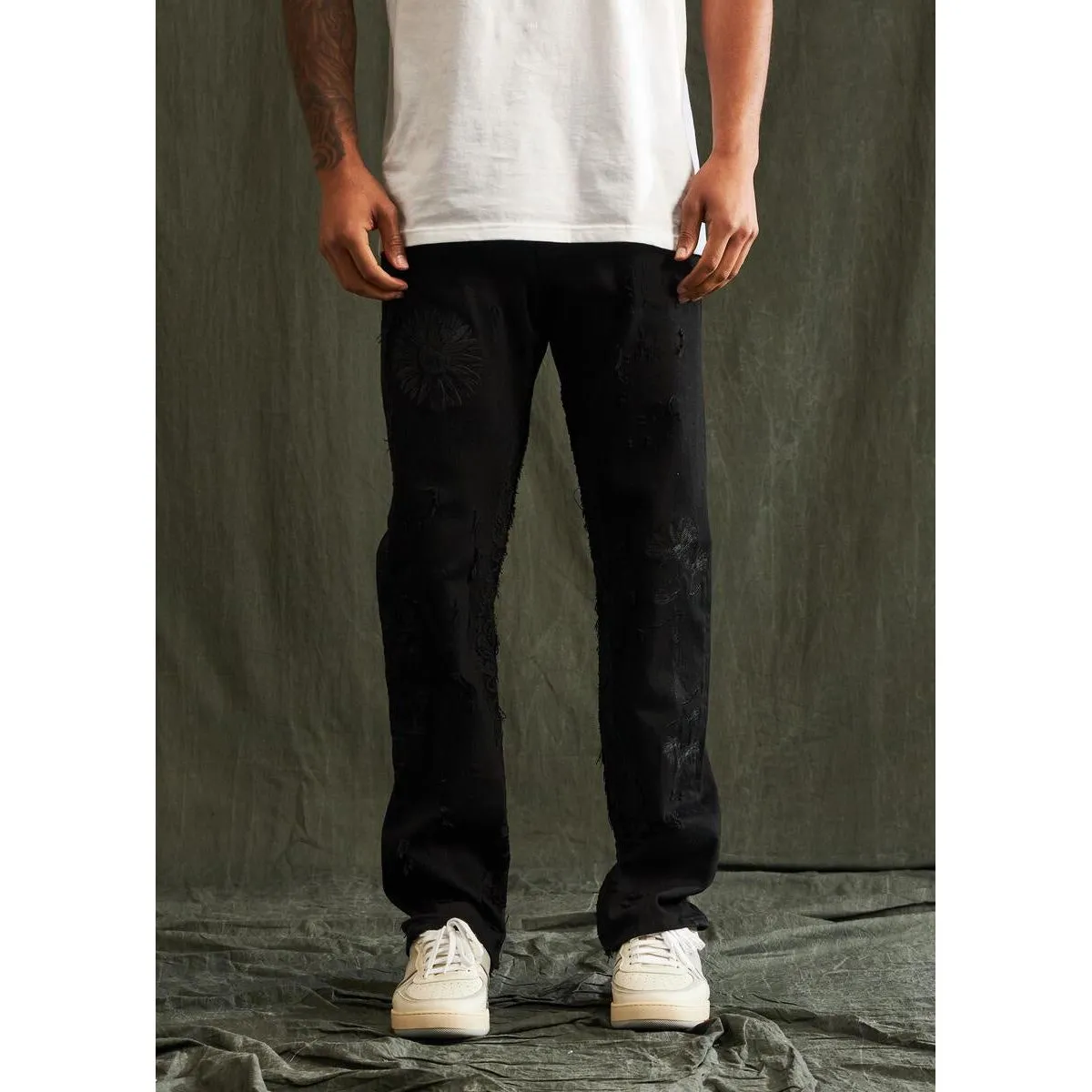 Embellish Urie Black Denim Jeans (EMBFALL123-046)