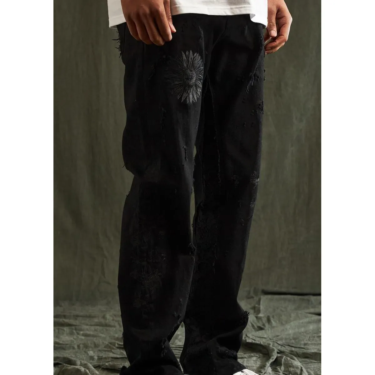 Embellish Urie Black Denim Jeans (EMBFALL123-046)