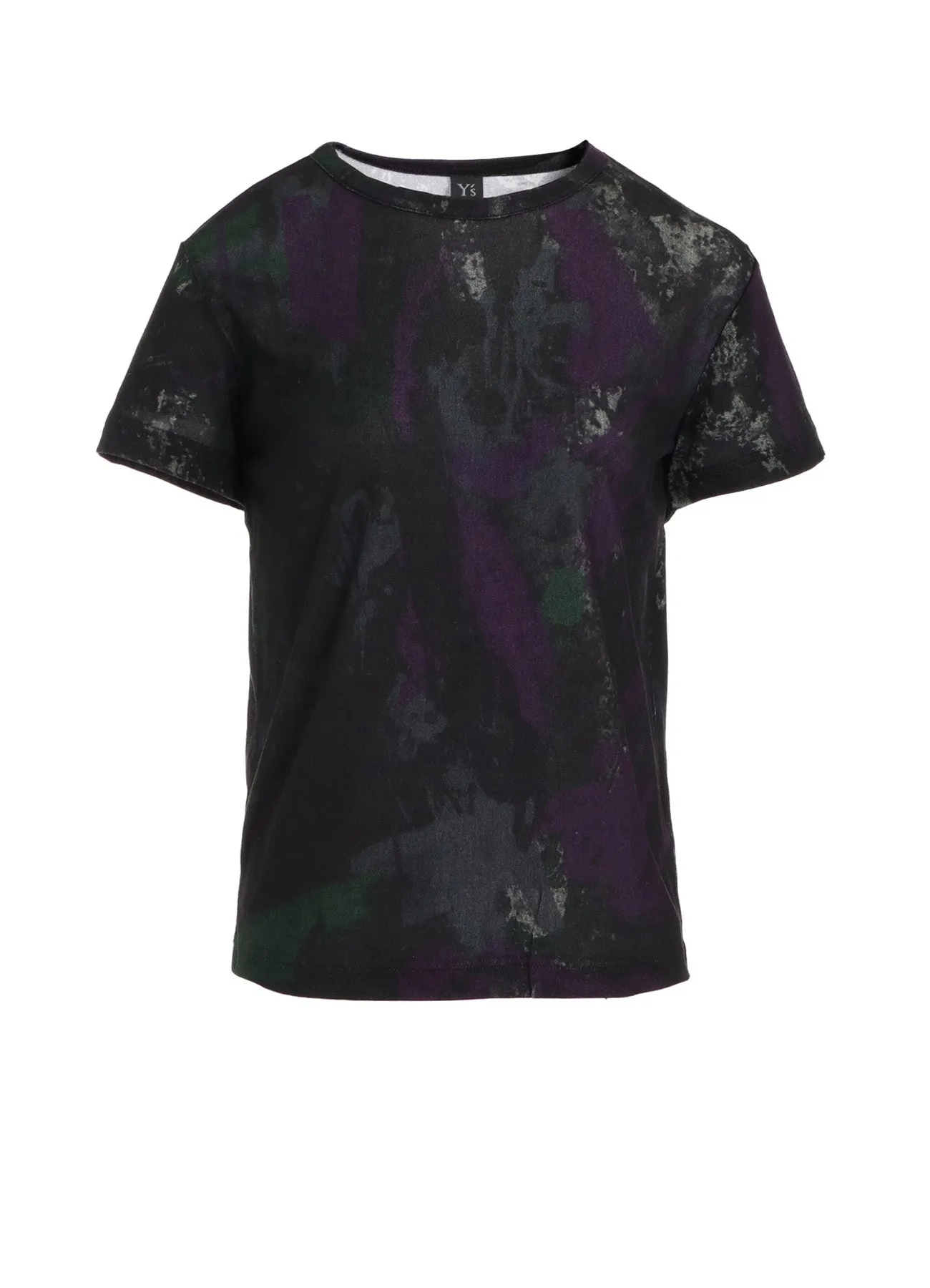 FADED PRINT HALF SLEEVE T
