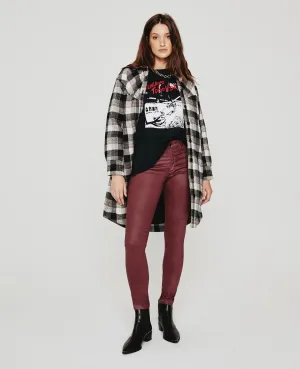 Farrah Skinny Ankle - Dark Sangria Leatherette