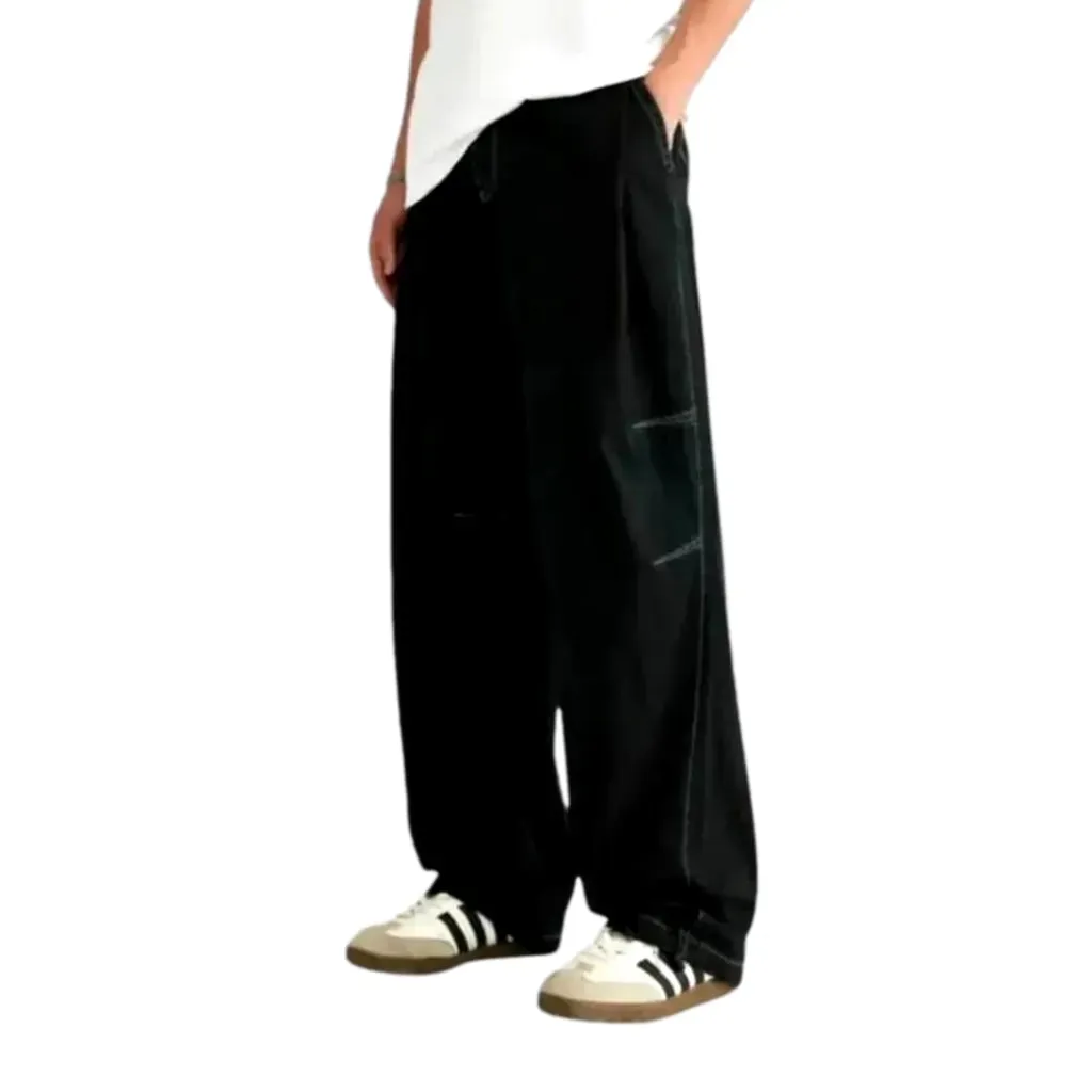 Fashionable slouchy fit jeans pants for men