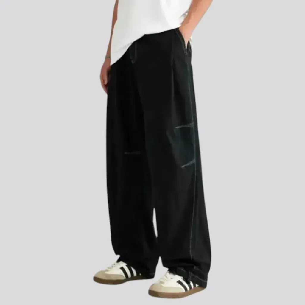 Fashionable slouchy fit jeans pants for men
