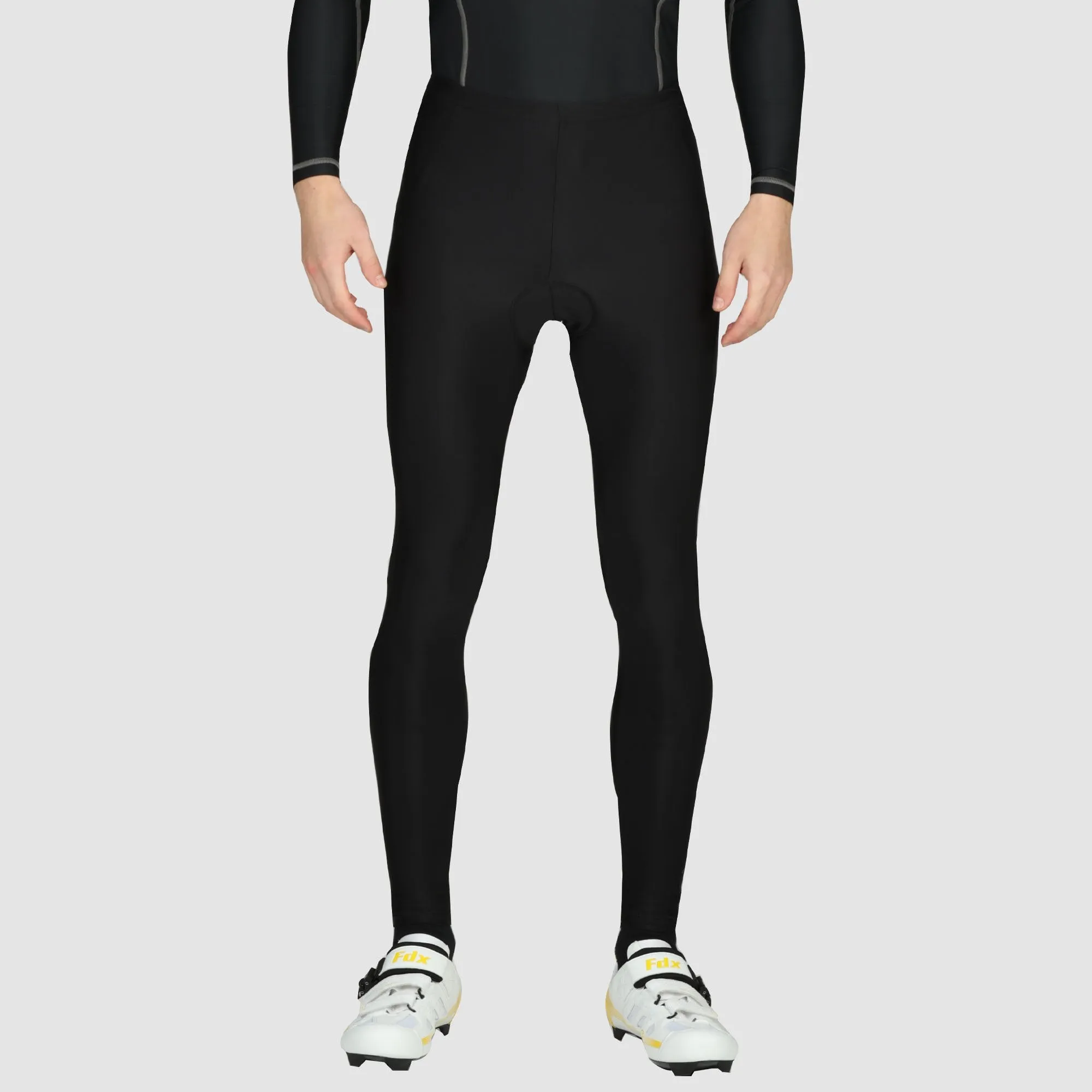 Fdx Heatchaser Black Men's Compression Winter Cycling Tights