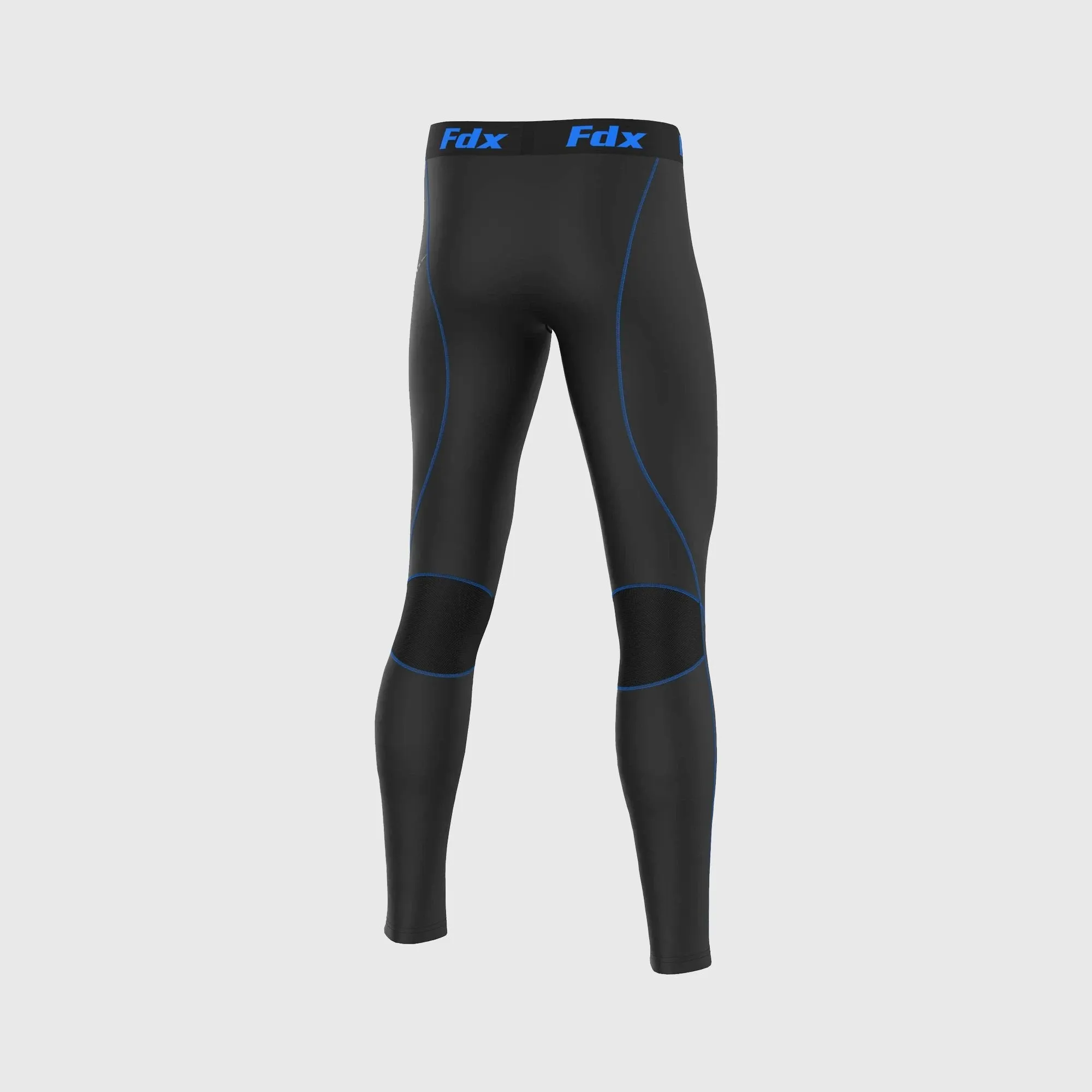 Fdx Recoil Men's Blue Compression Winter Base Layer Leggings