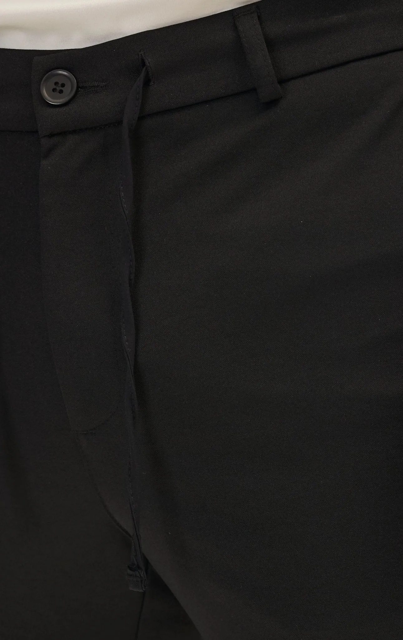 Fitted Casual Everyday Pants - Black
