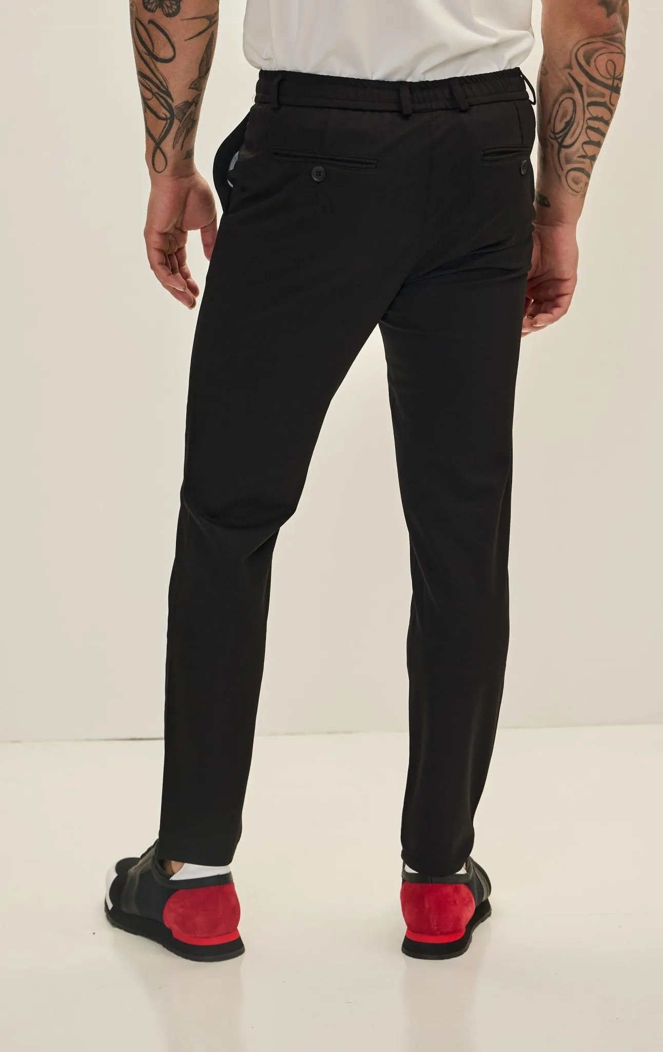 Fitted Casual Everyday Pants - Black
