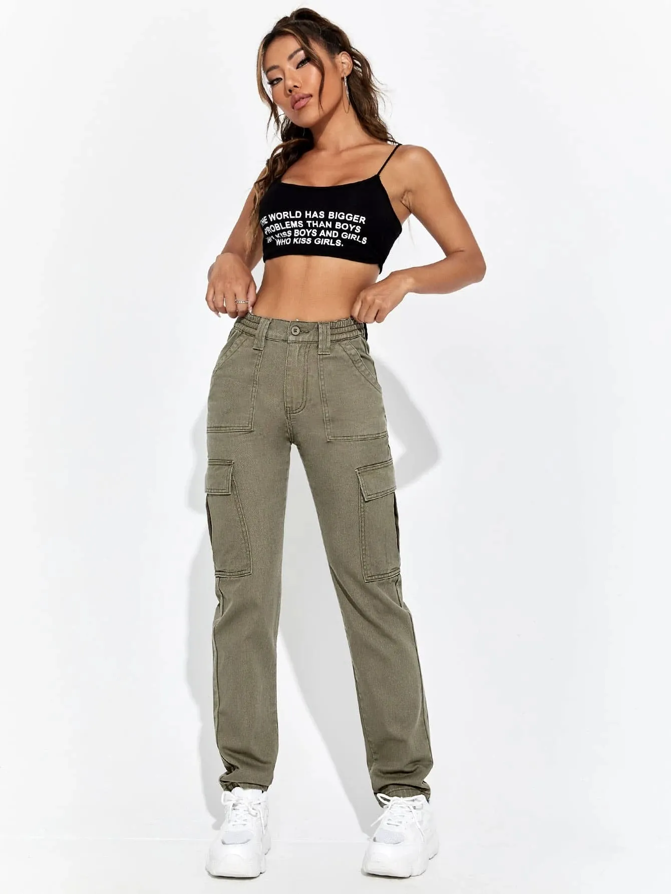 Flap Pocket Regular Fit Cargo Jean