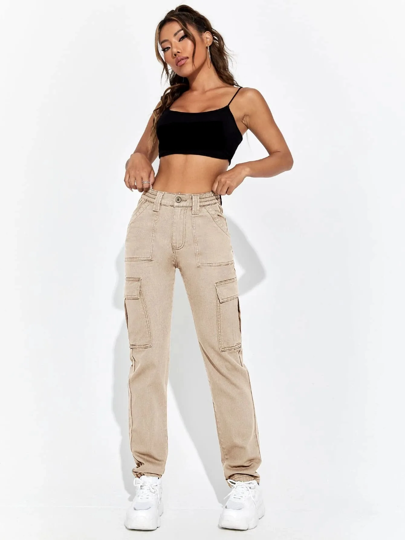 Flap Pocket Regular Fit Cargo Jean