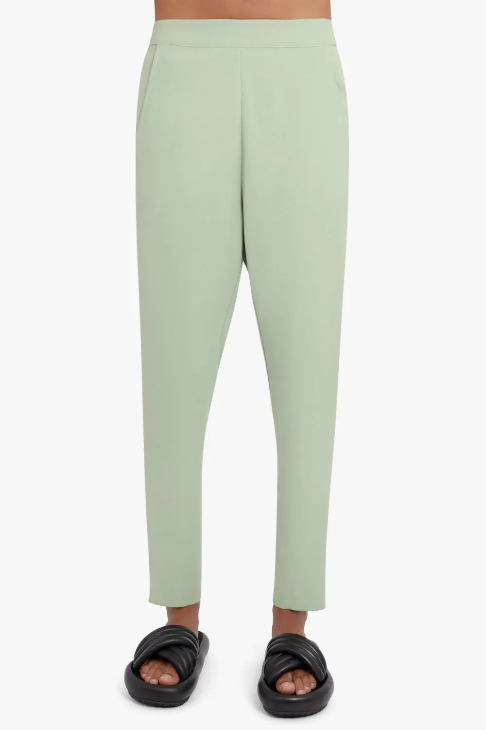 FLUID RELAXED SLIM LEG PANTS SAGE