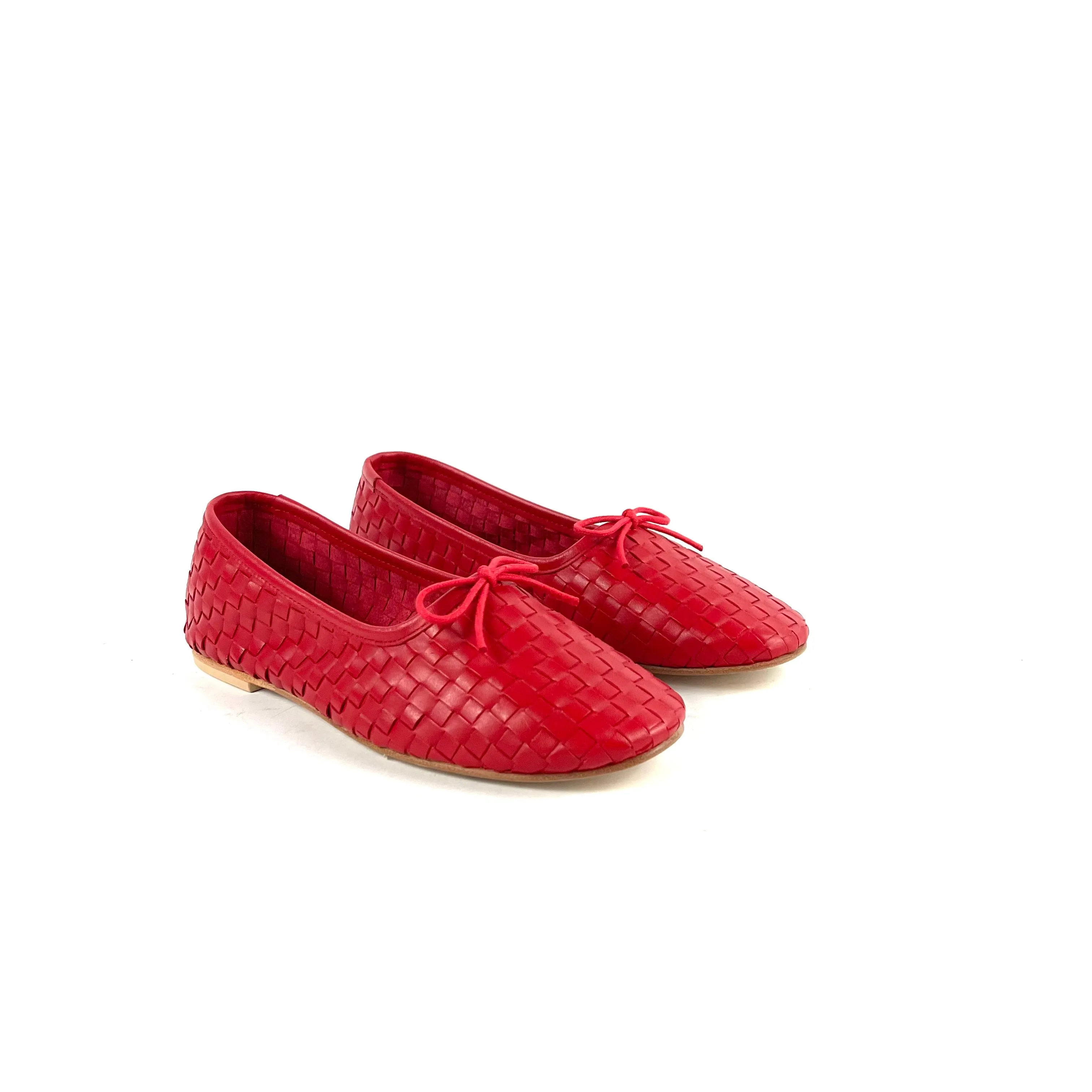 Freda Salvador - Roma Round Toe Ballet Flat (Red)