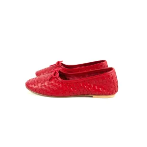 Freda Salvador - Roma Round Toe Ballet Flat (Red)