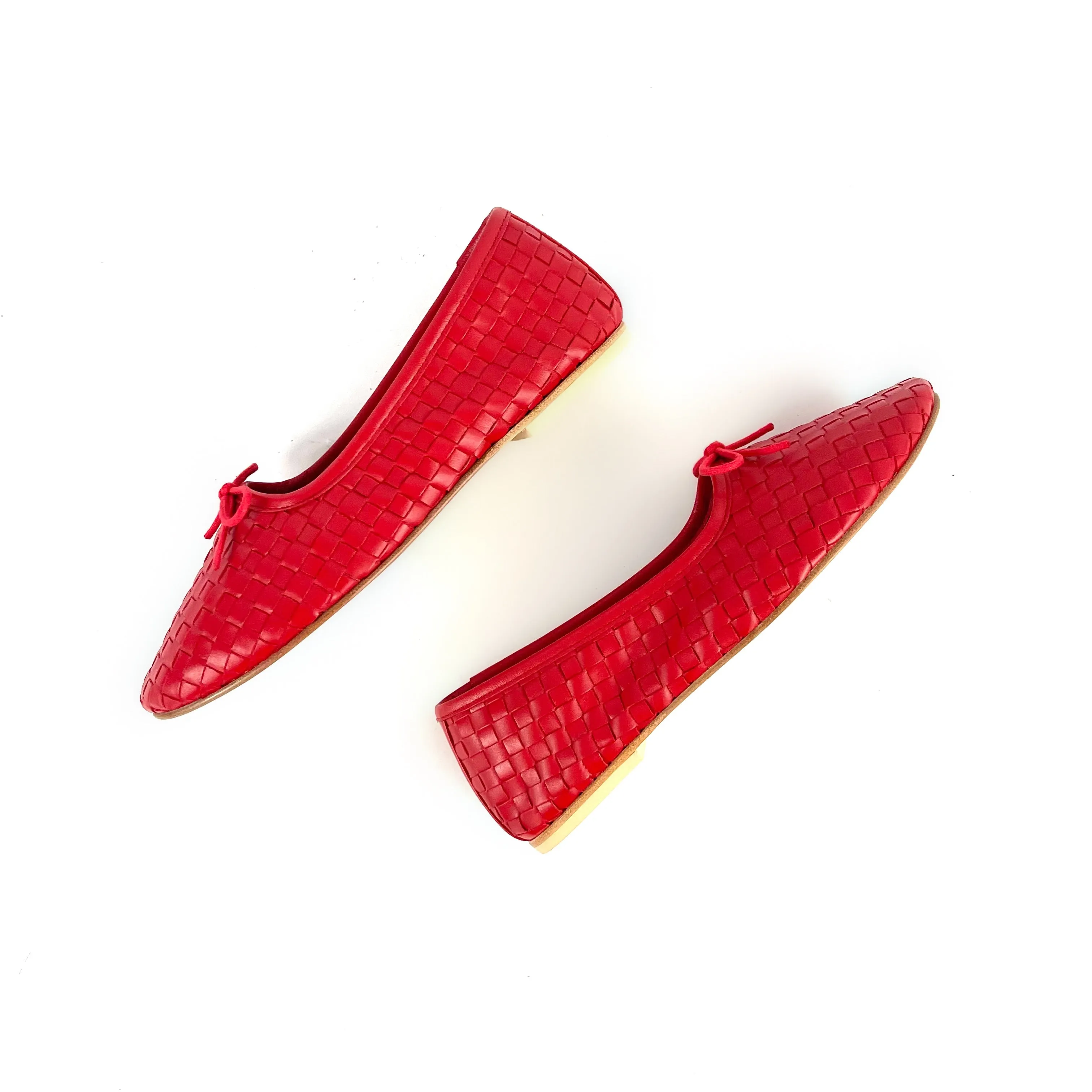 Freda Salvador - Roma Round Toe Ballet Flat (Red)