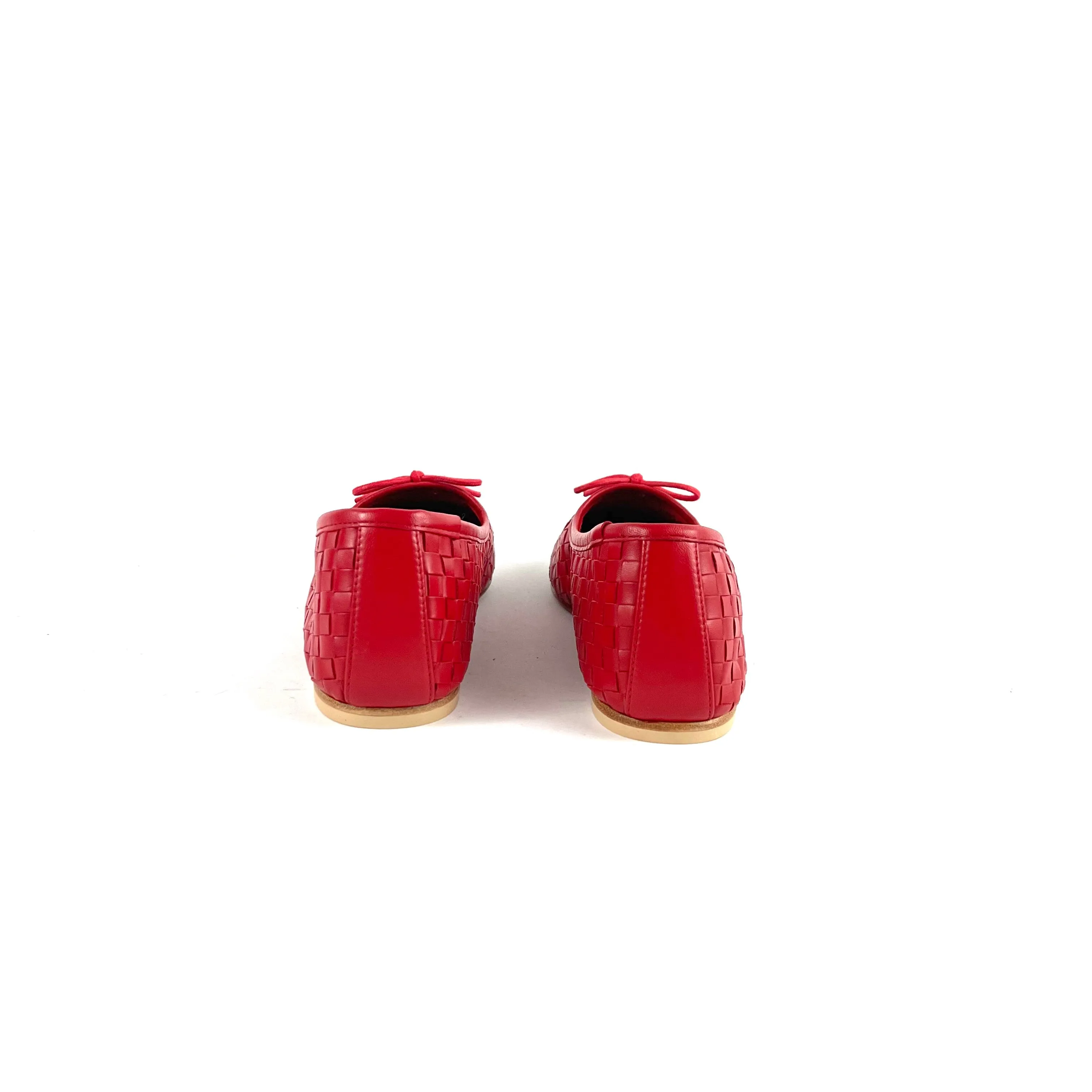 Freda Salvador - Roma Round Toe Ballet Flat (Red)