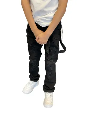 FWRD - Kids Stacked Jeans - Jet Black