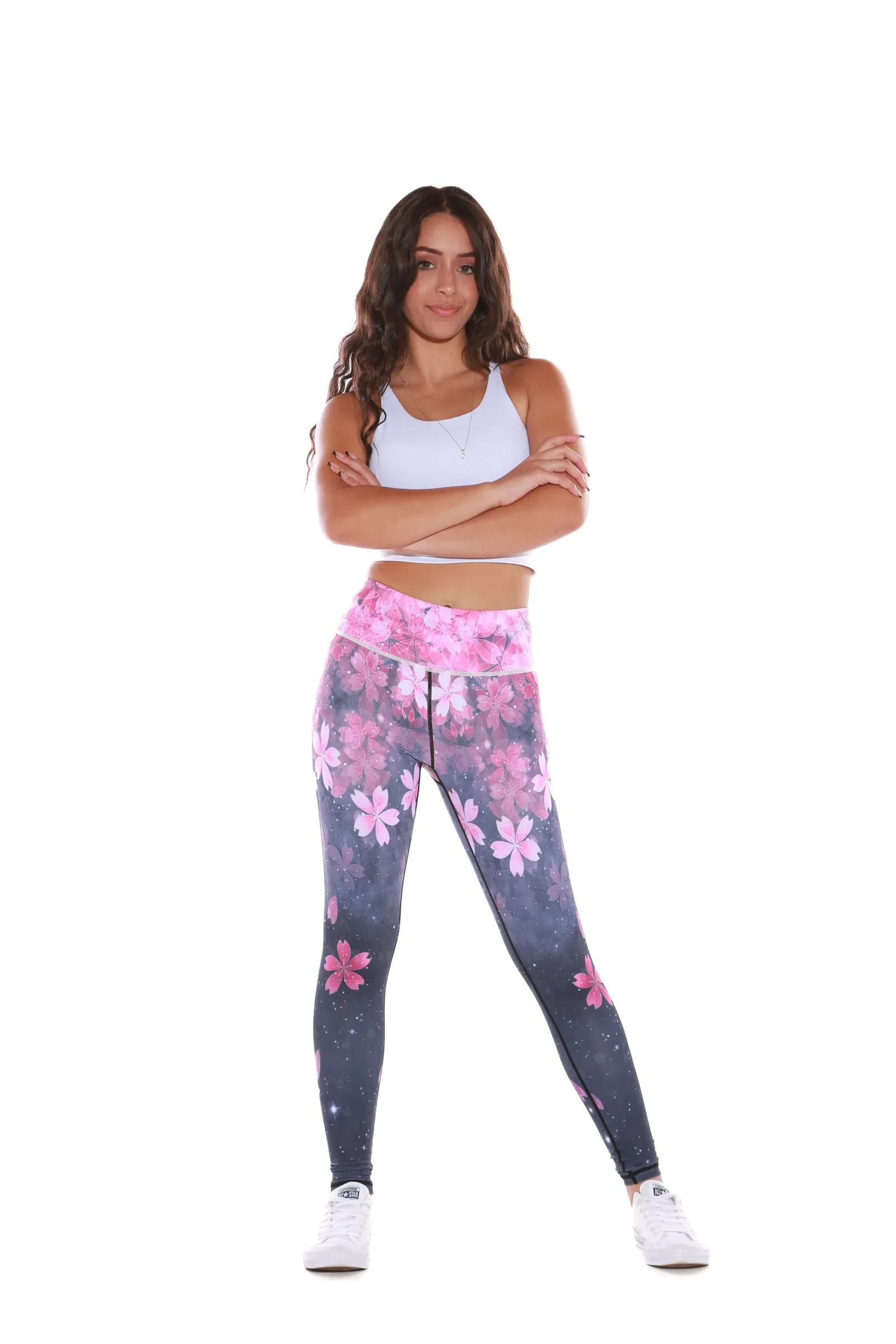 Gym Bunny Expression leggings - Pink Floral