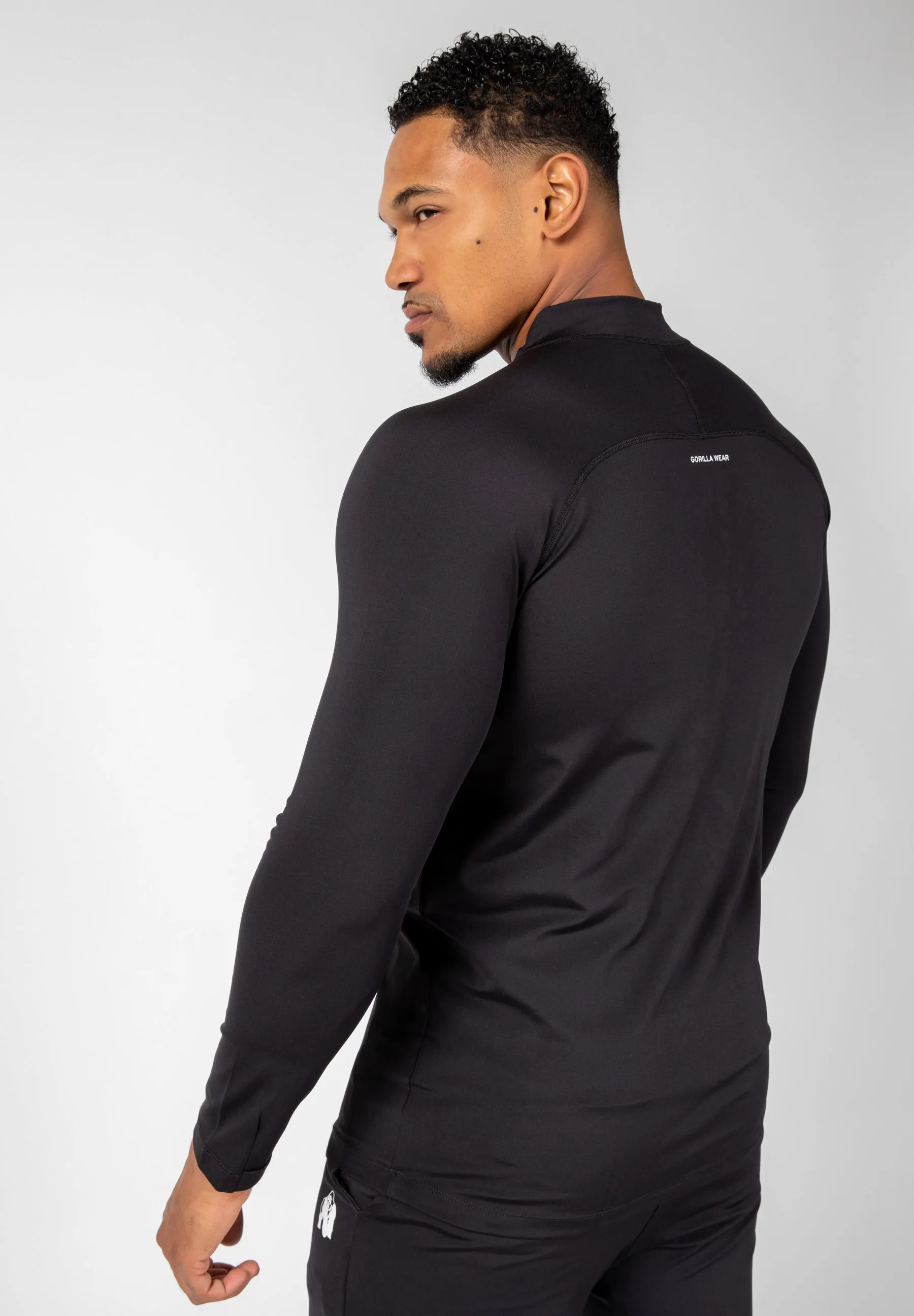 Hamilton Hybrid Long Sleeve - Black - Slim Fit