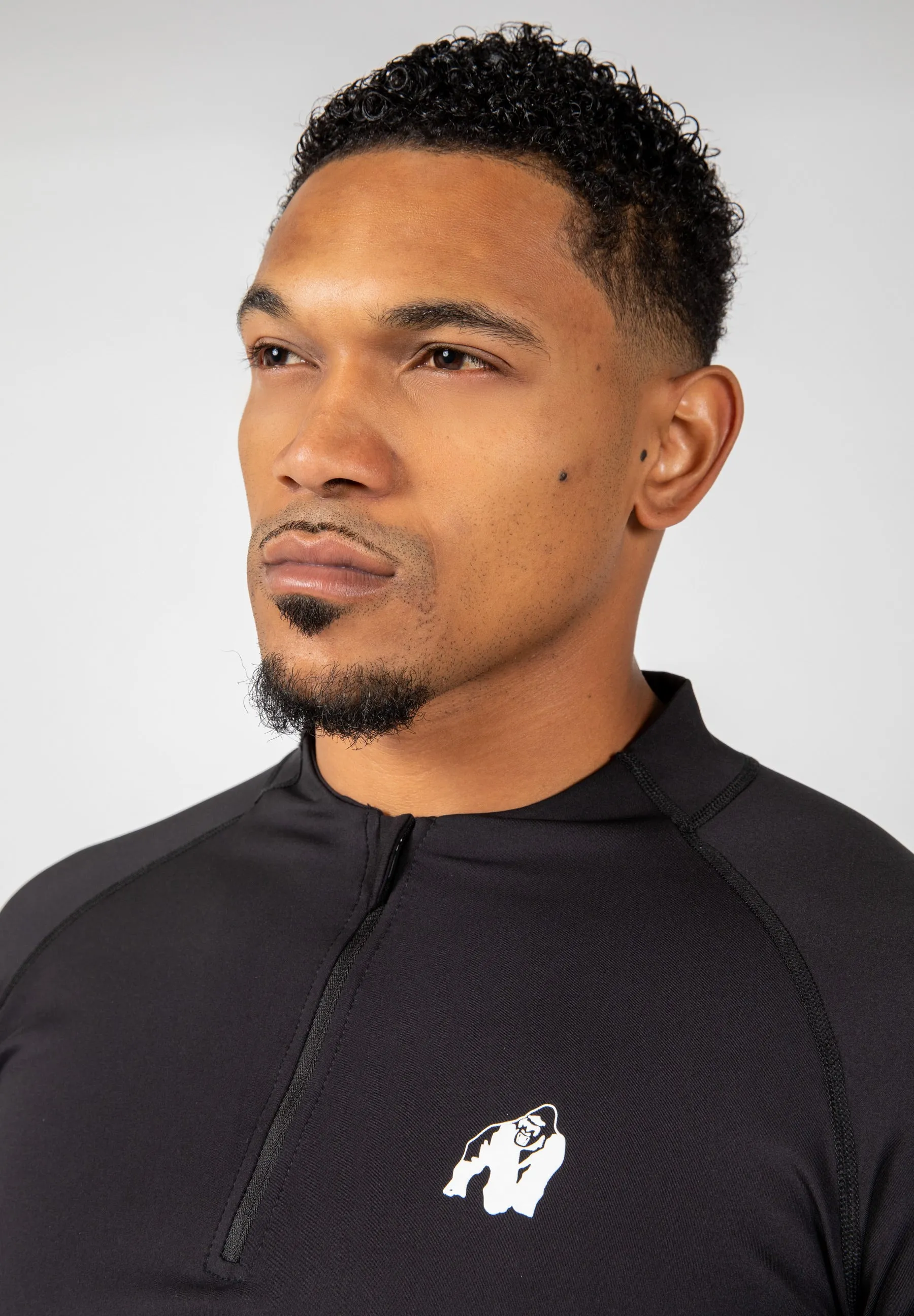 Hamilton Hybrid Long Sleeve - Black - Slim Fit