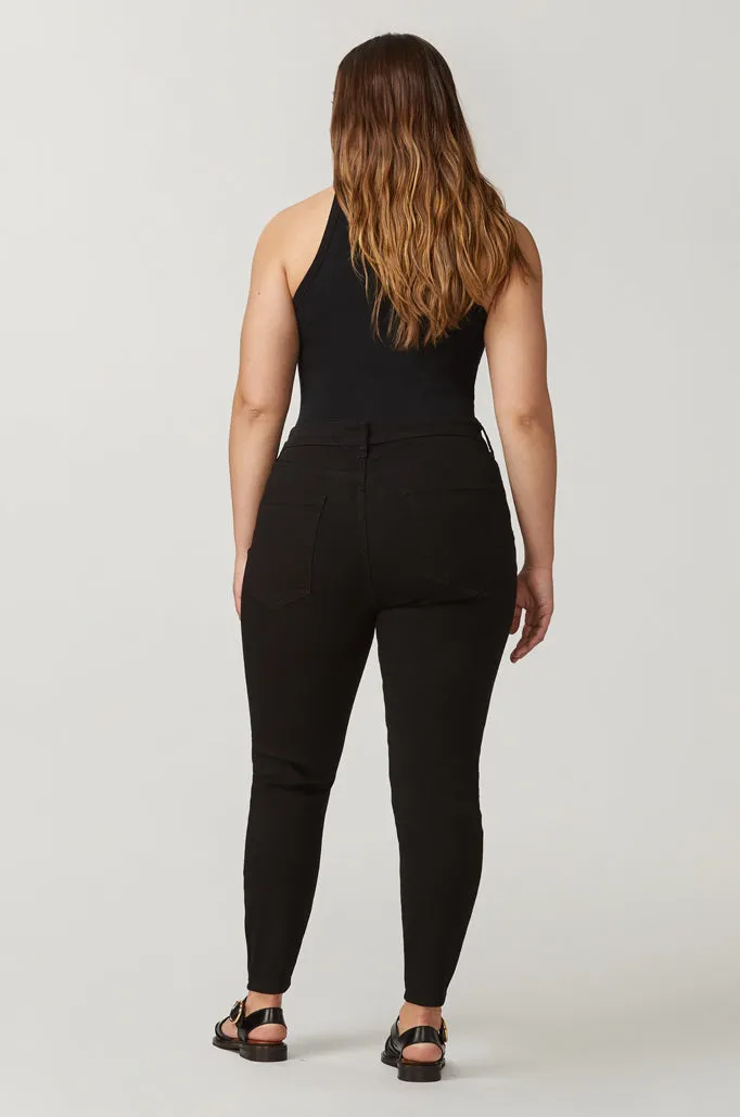 JFK PLUS - SKINNY JEANS | JET BLACK