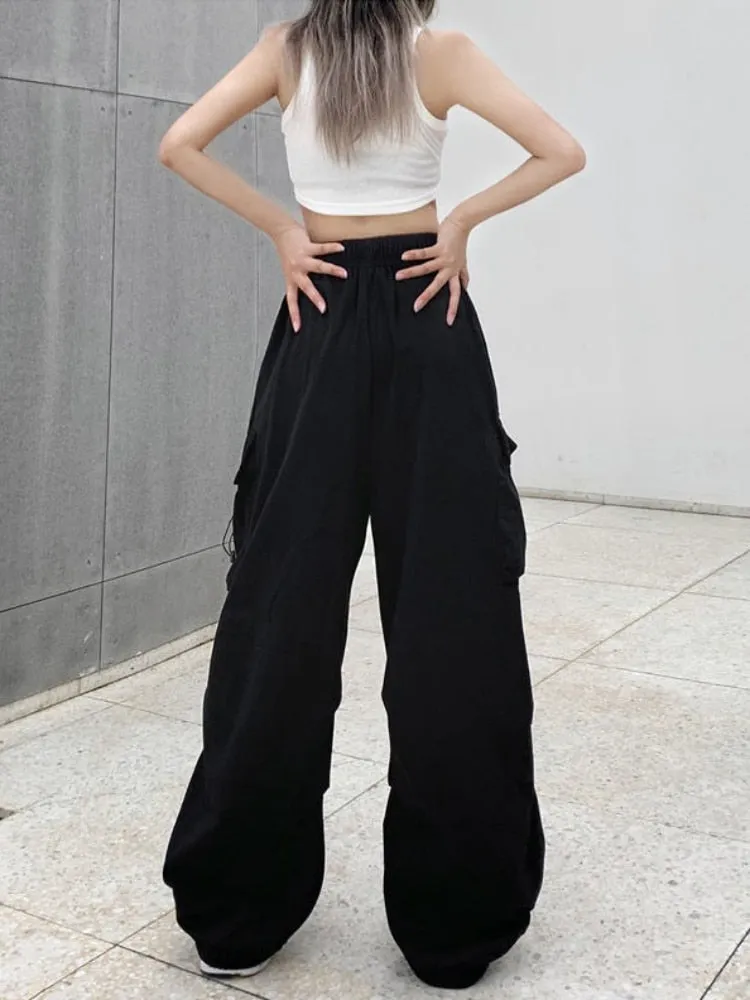 Korean Style Gorpcore Aesthetic Drawstring Cargo Pants