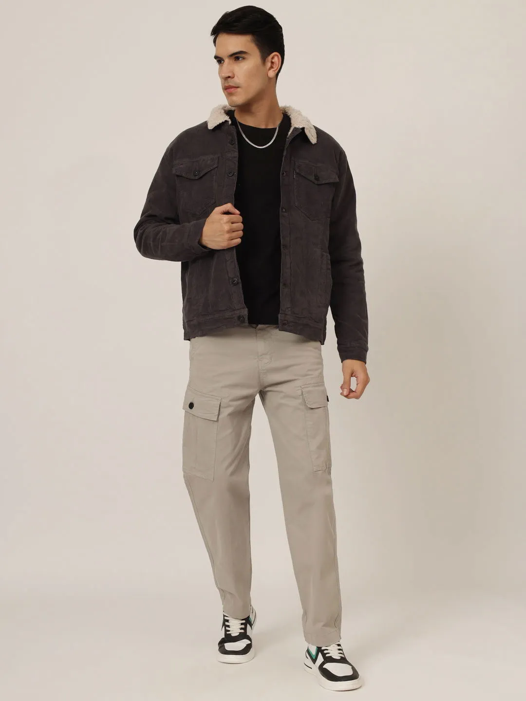 Light grey comfort fit