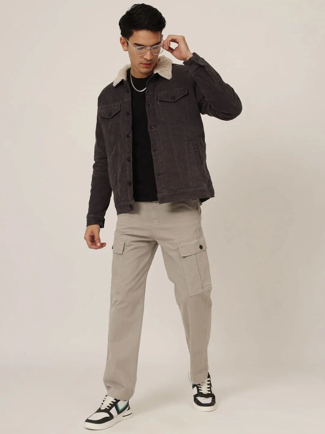 Light grey comfort fit