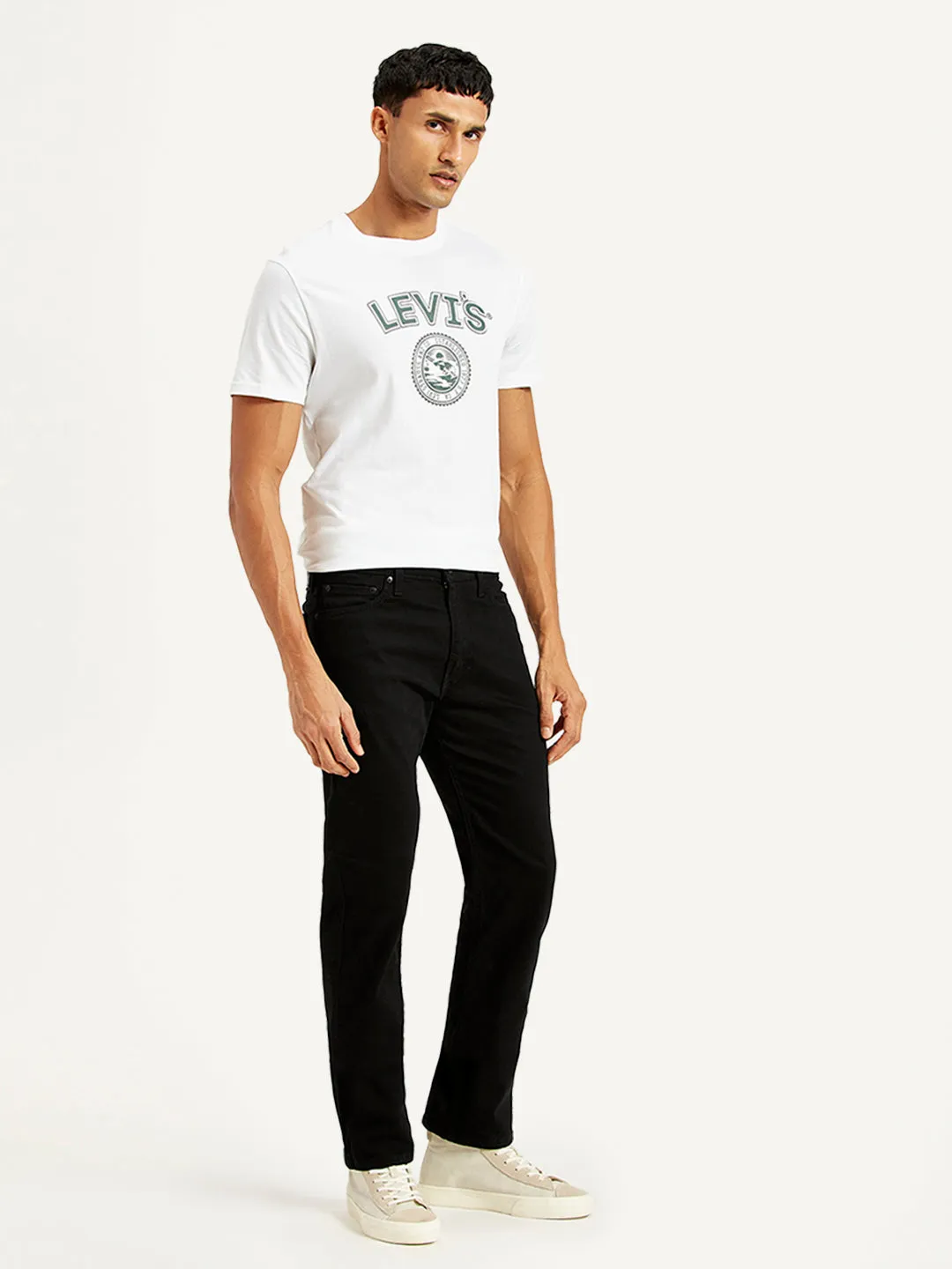 Men's 513 Slim Straight Fit Black Jeans