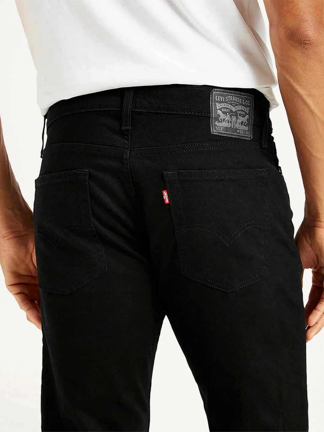 Men's 513 Slim Straight Fit Black Jeans