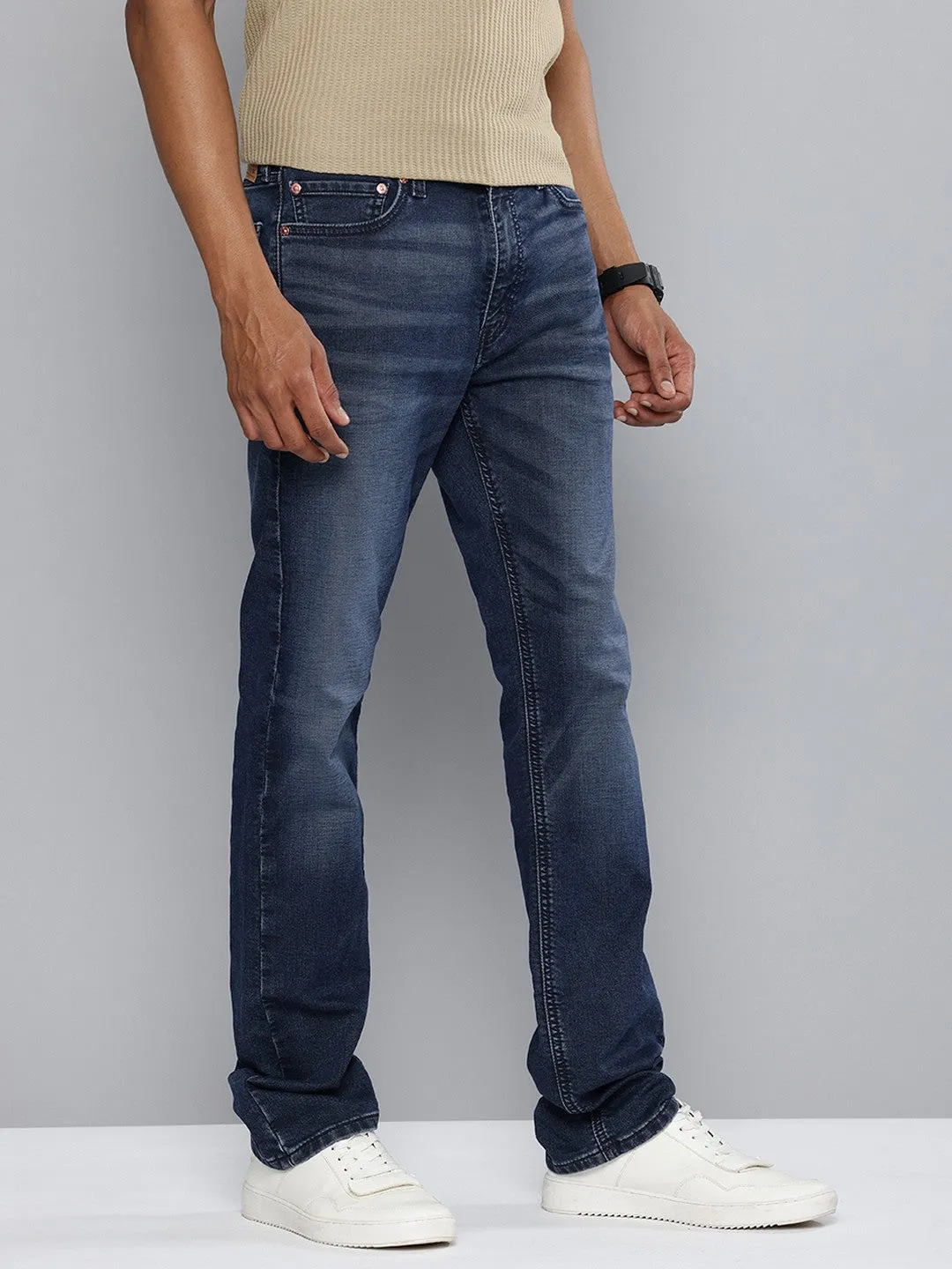 Men's 513 Slim Straight Fit Dark Blue Jeans