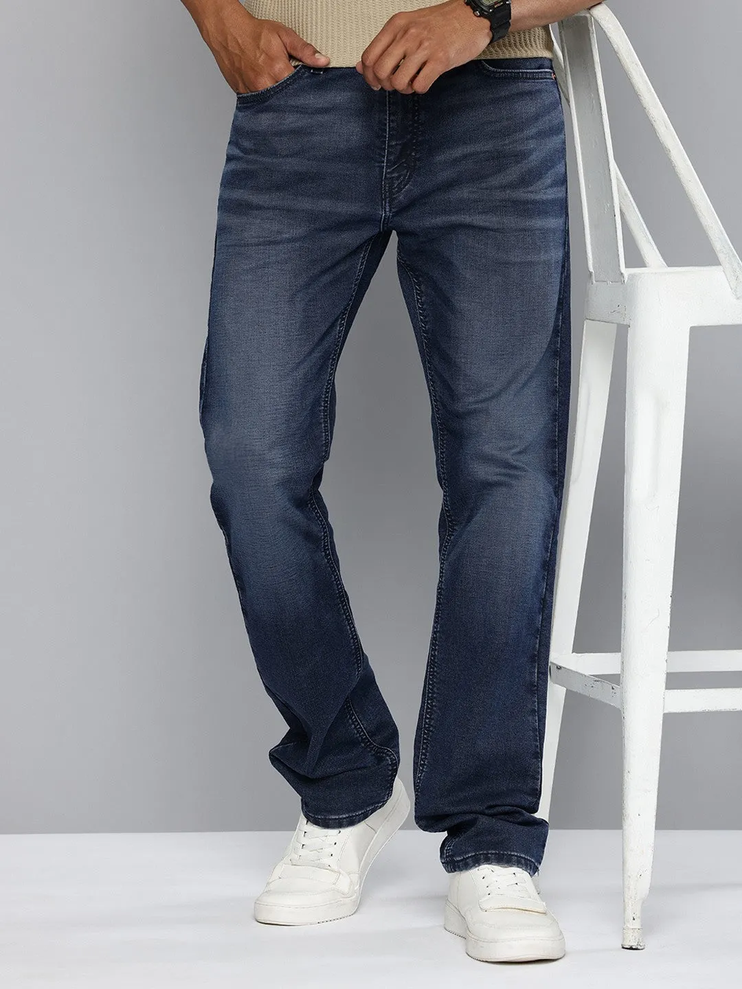 Men's 513 Slim Straight Fit Dark Blue Jeans