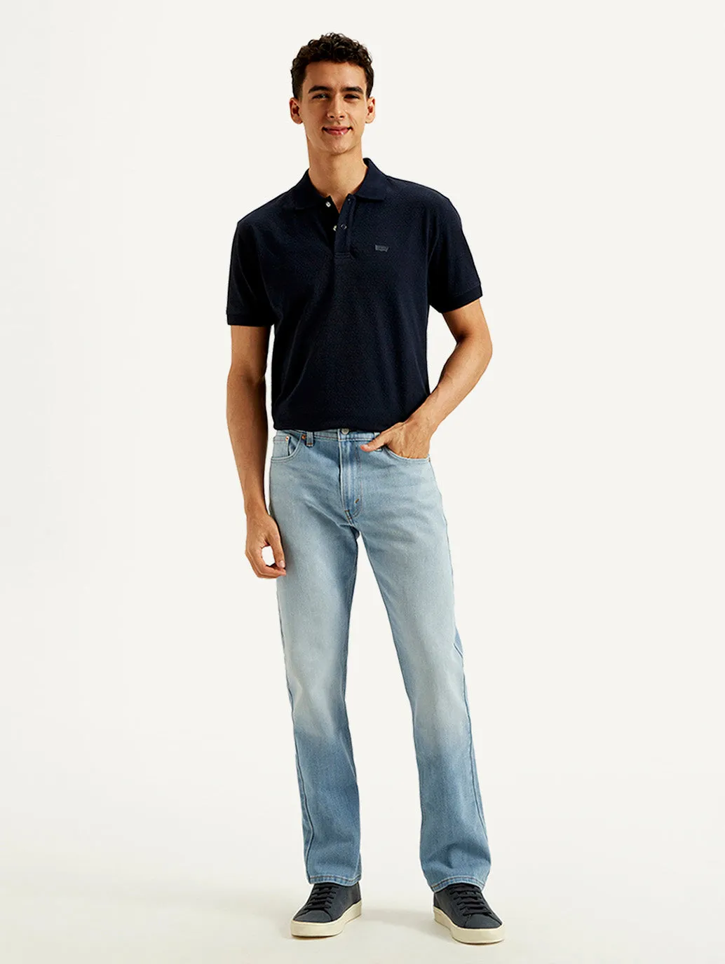 Men's 513 Slim Straight Fit Light-Blue Jeans